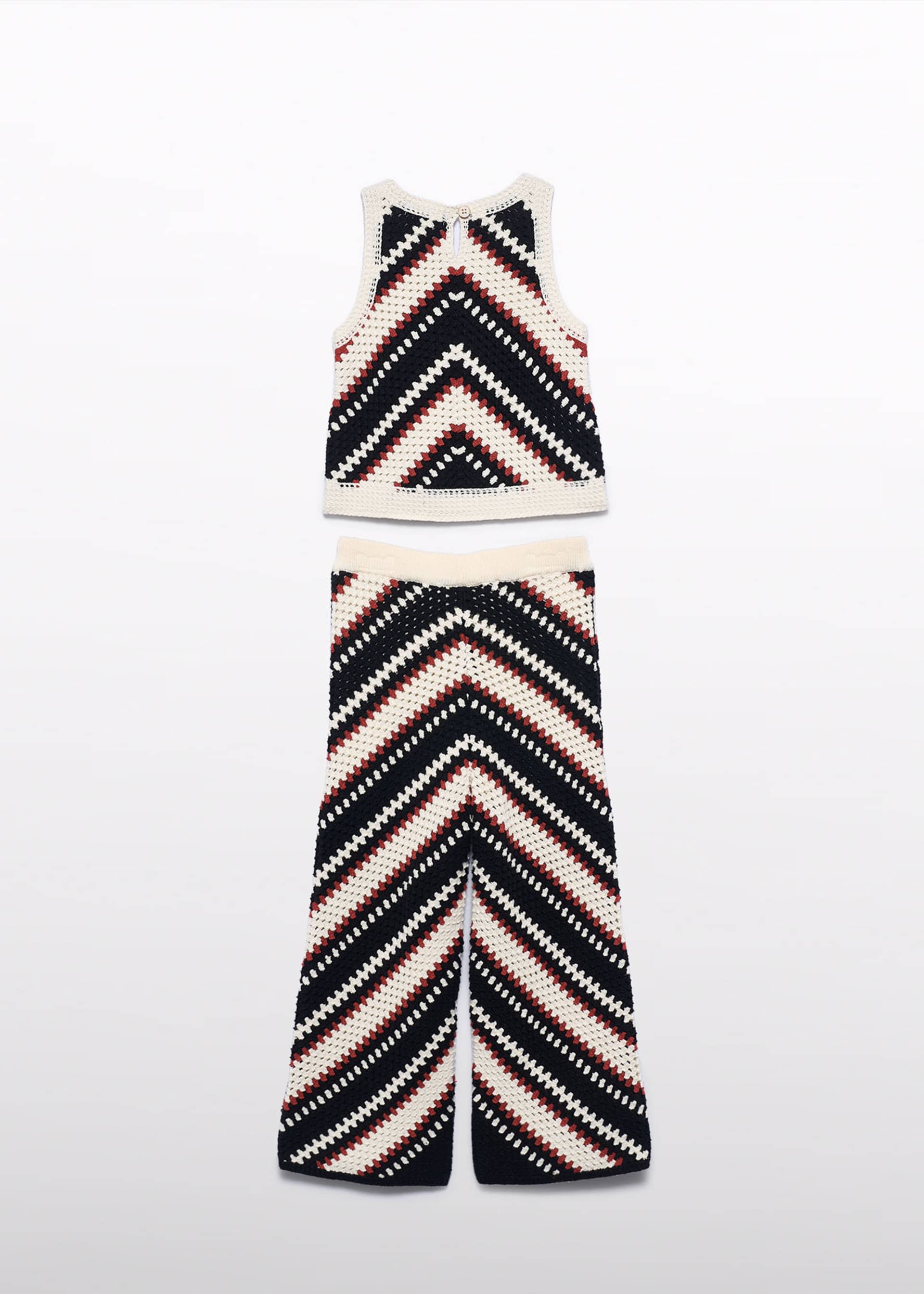 Conjunto calças crochê menina