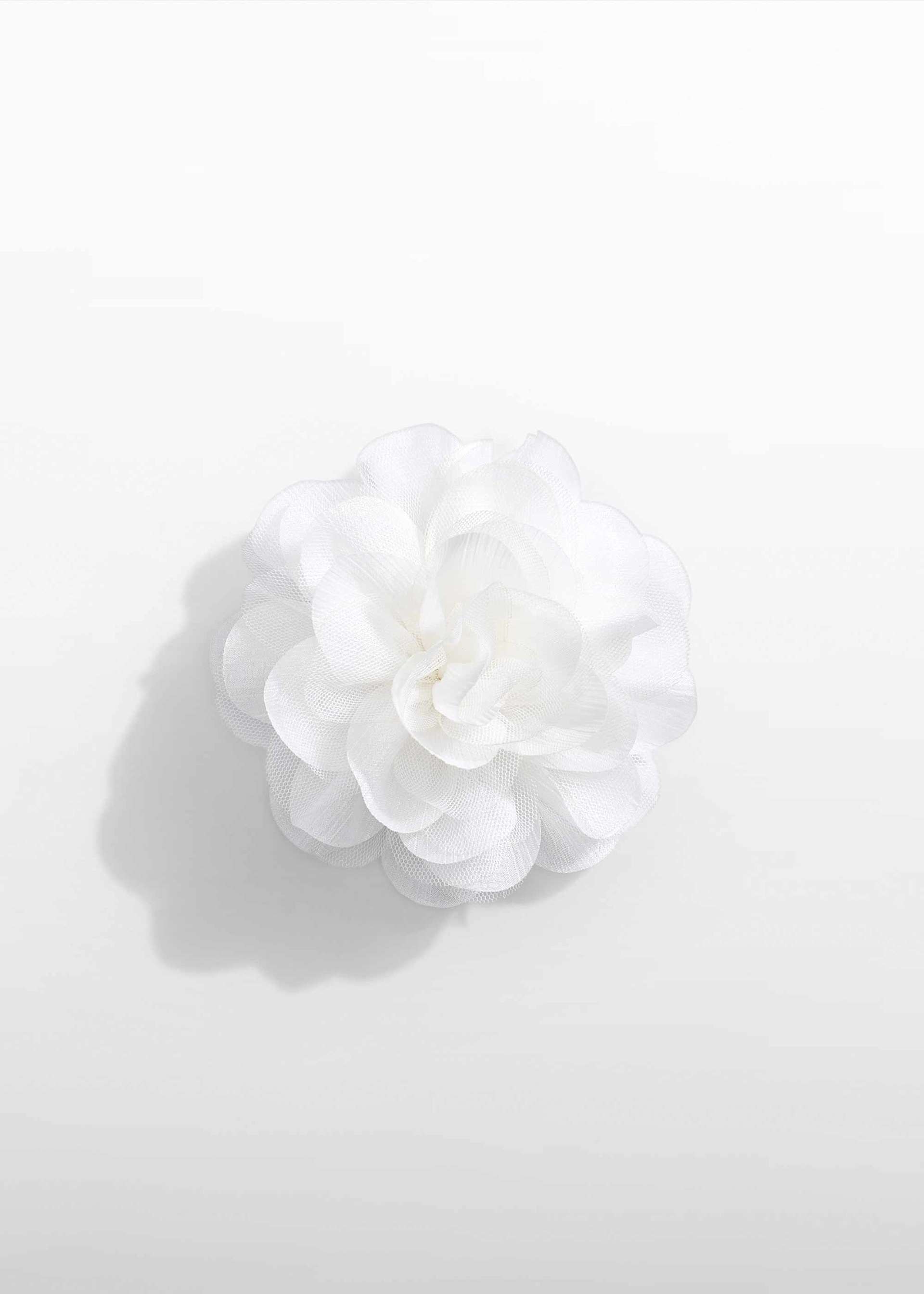 Pinza flor gasa combinada niña