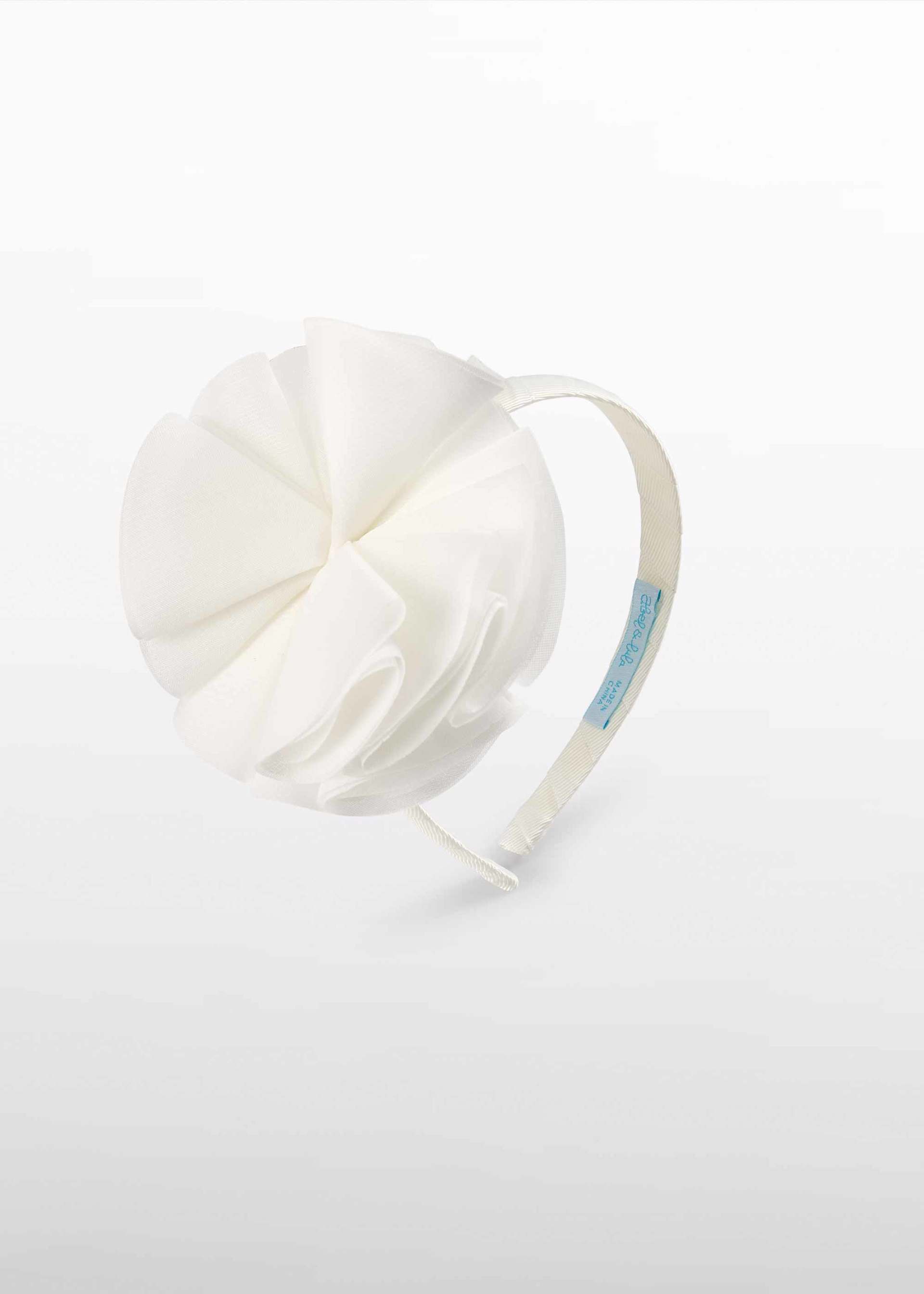 Serre-tête à fleurs en mousseline fille