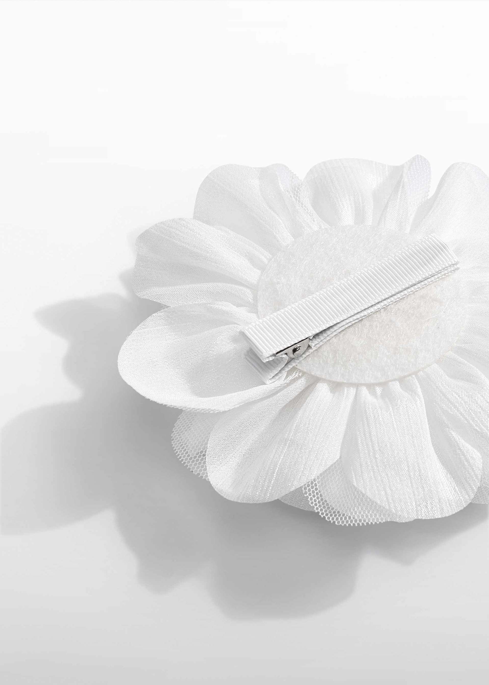 Pinza flor gasa combinada niña