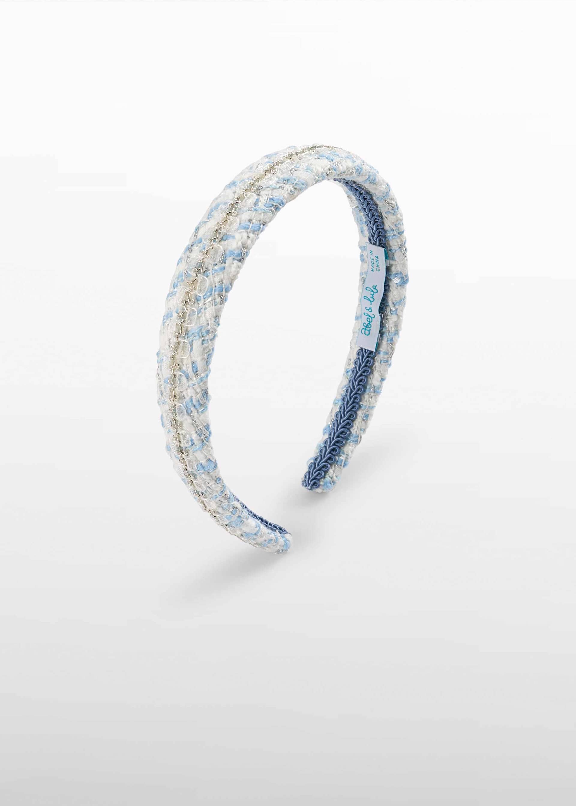 Serre-tête en tweed fille