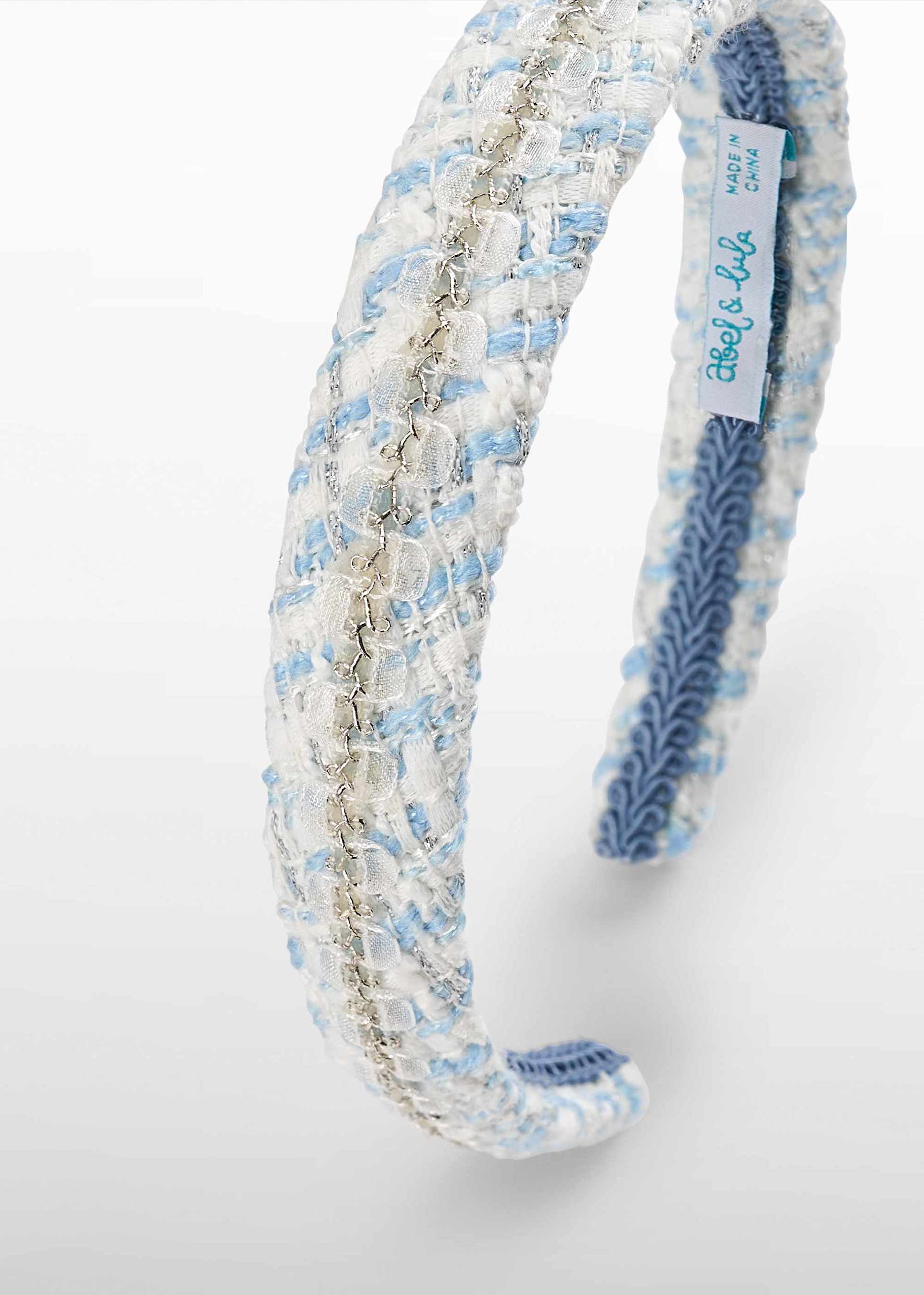 Serre-tête en tweed fille