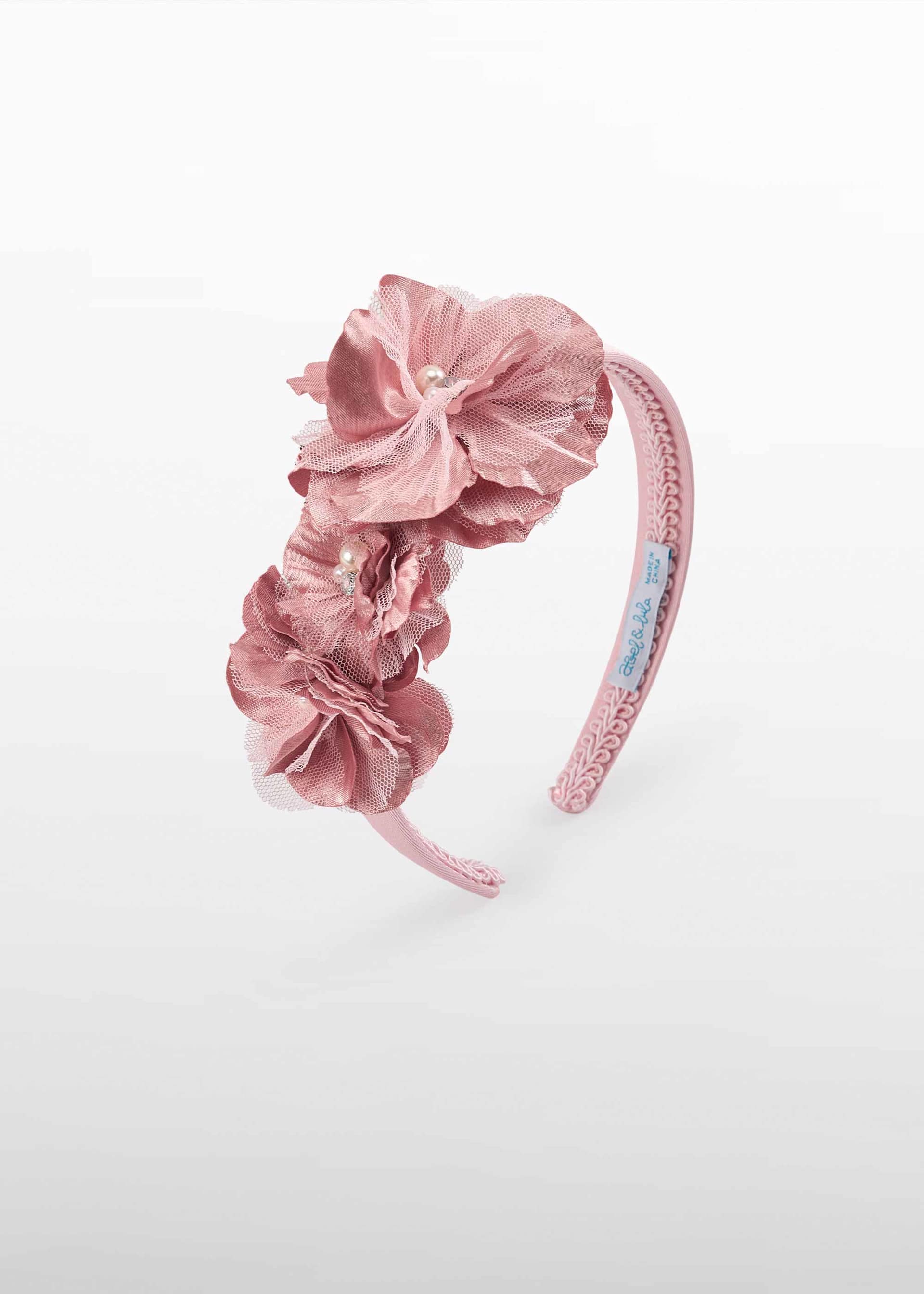 Diadema mikado flores niña