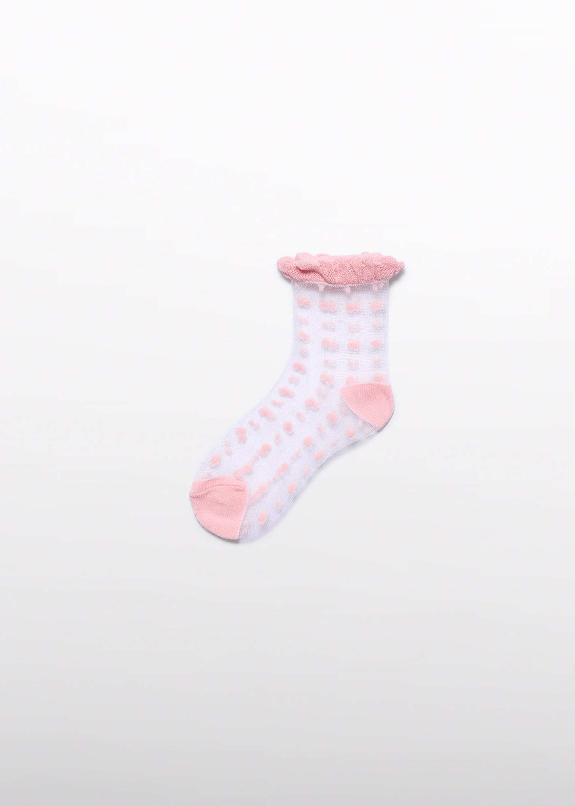 Meias efeito espuma jacquard menina