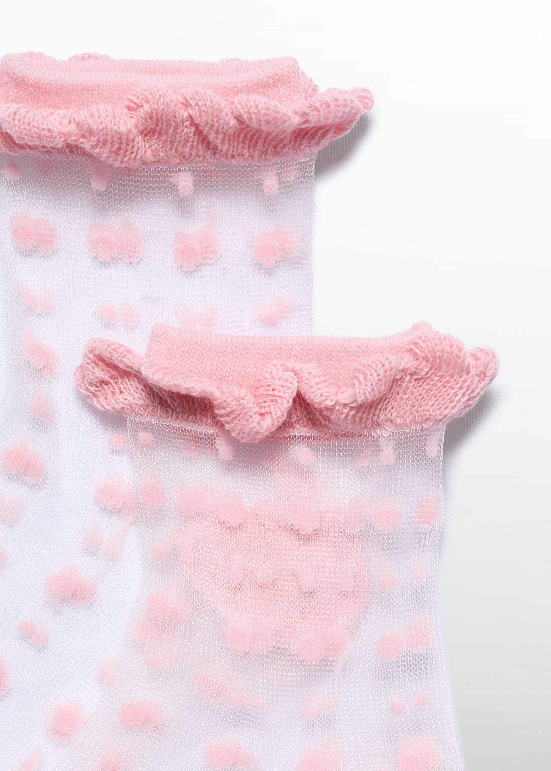 Meias efeito espuma jacquard menina