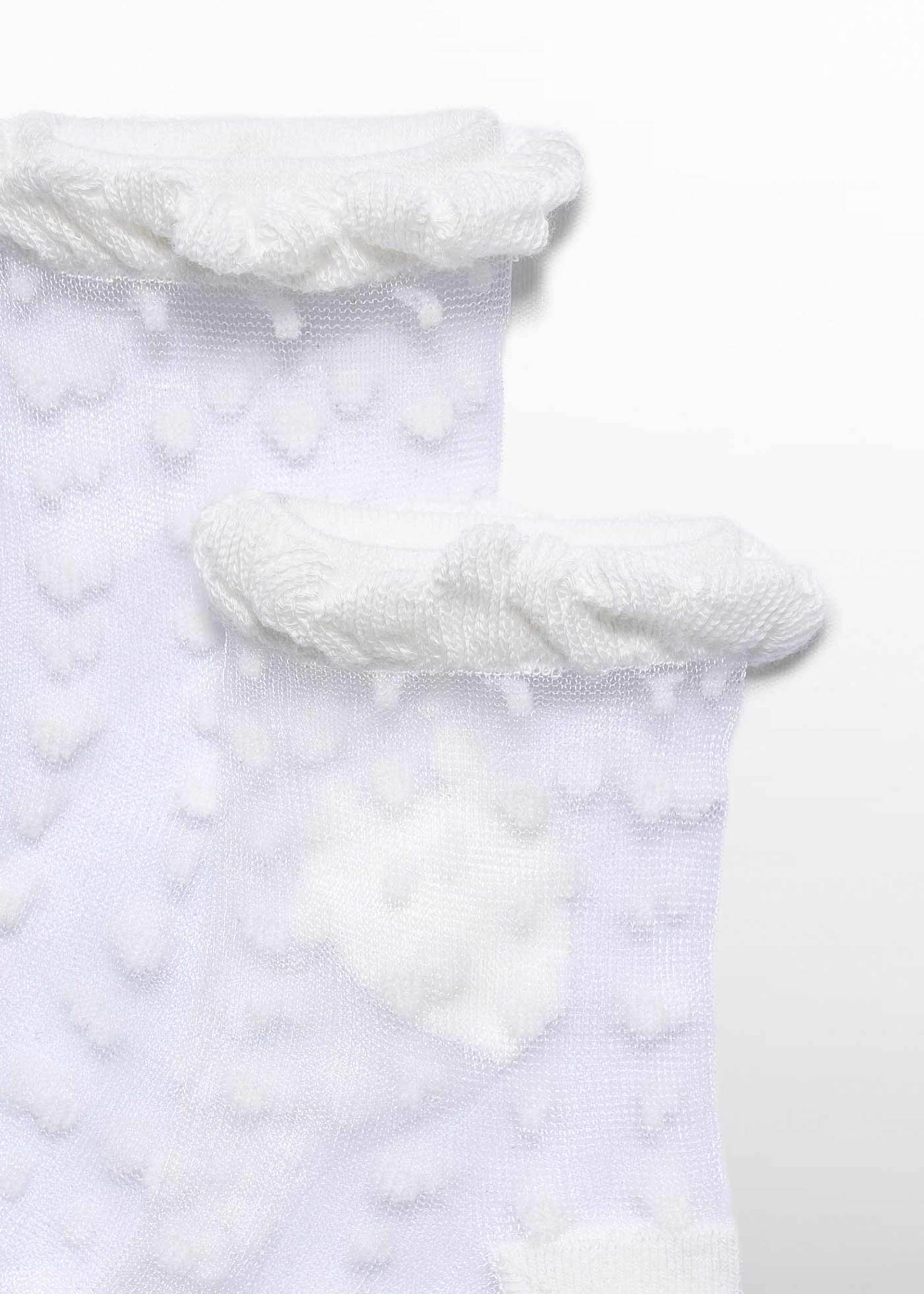 Meias efeito espuma jacquard menina