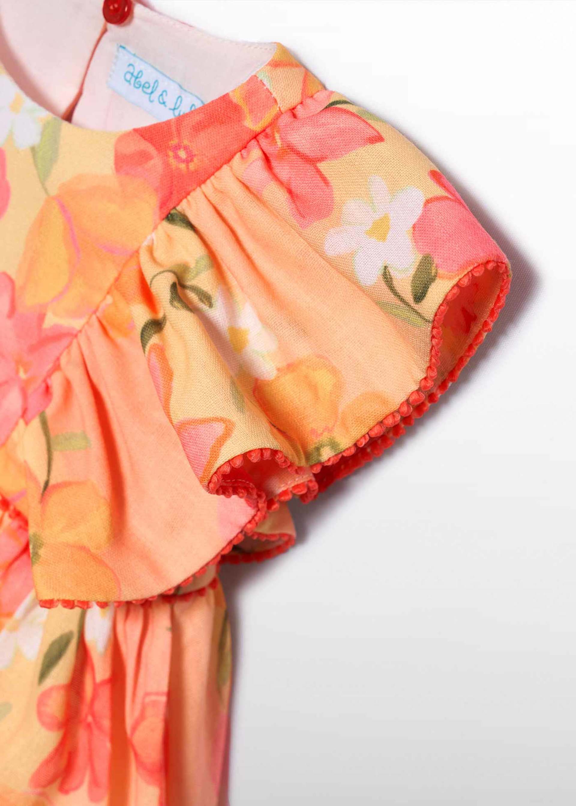 Robe en mousseline imprimée bébé