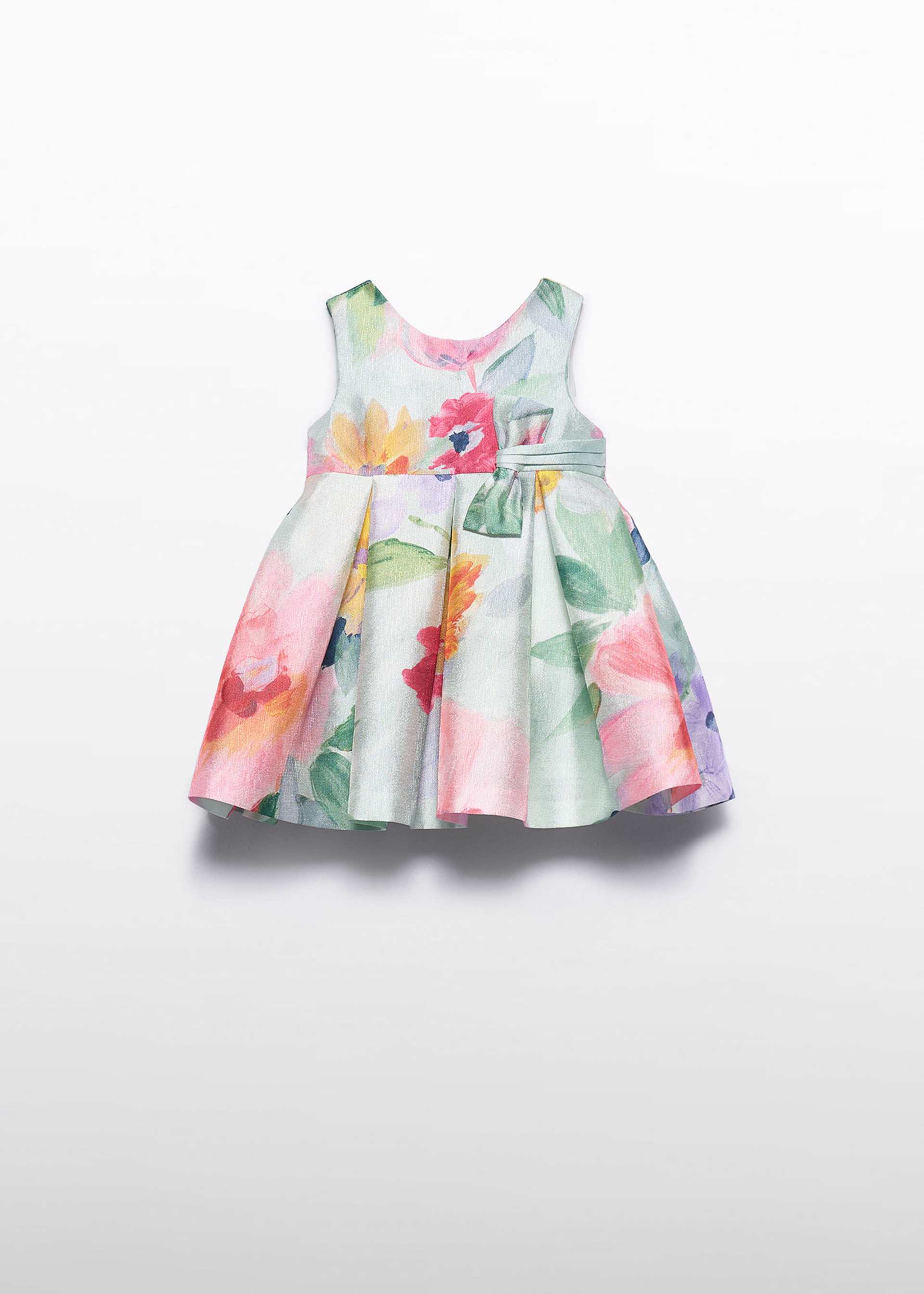 Robe mikado à fleurs bébé