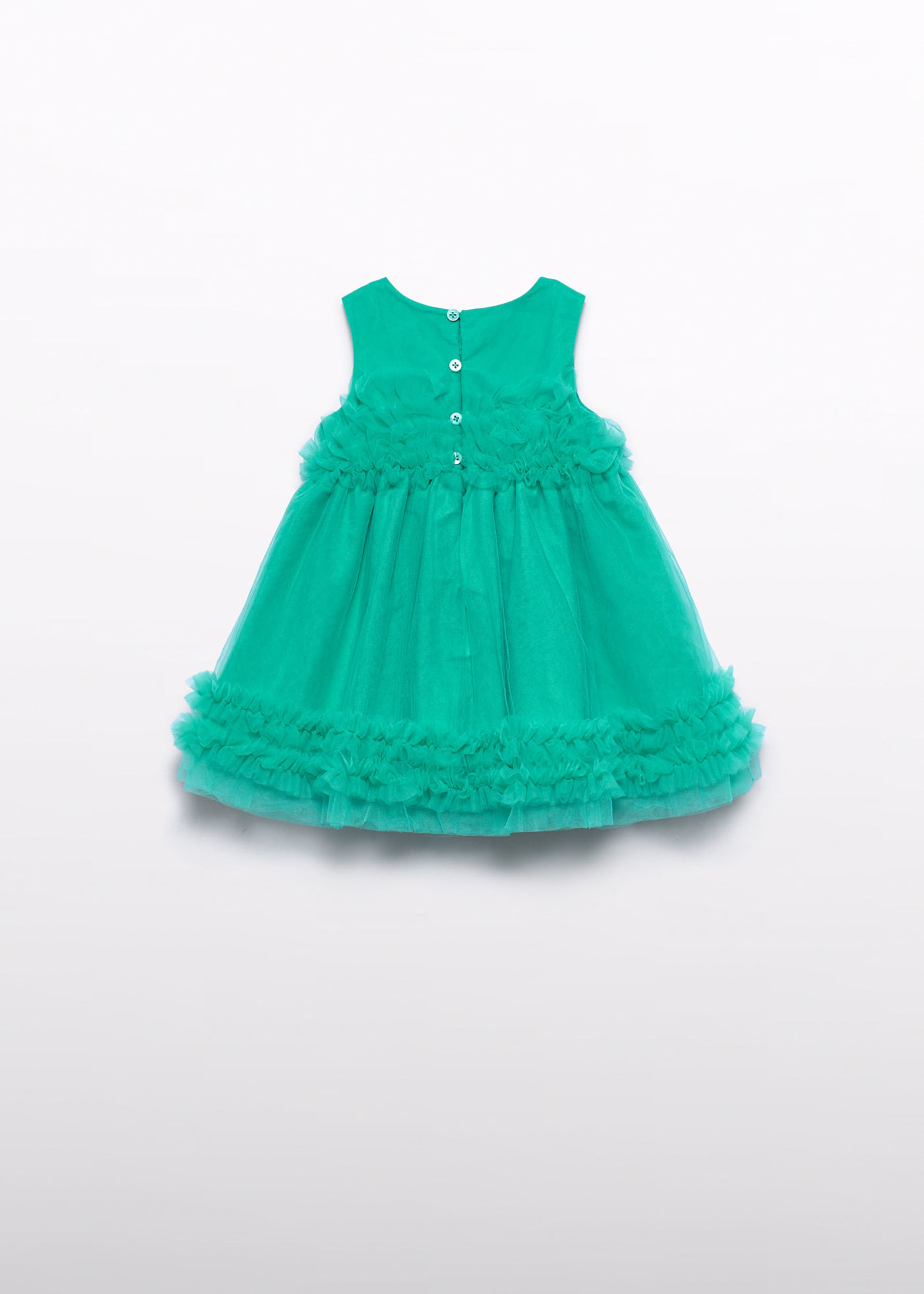 Abito tulle volant neonata
