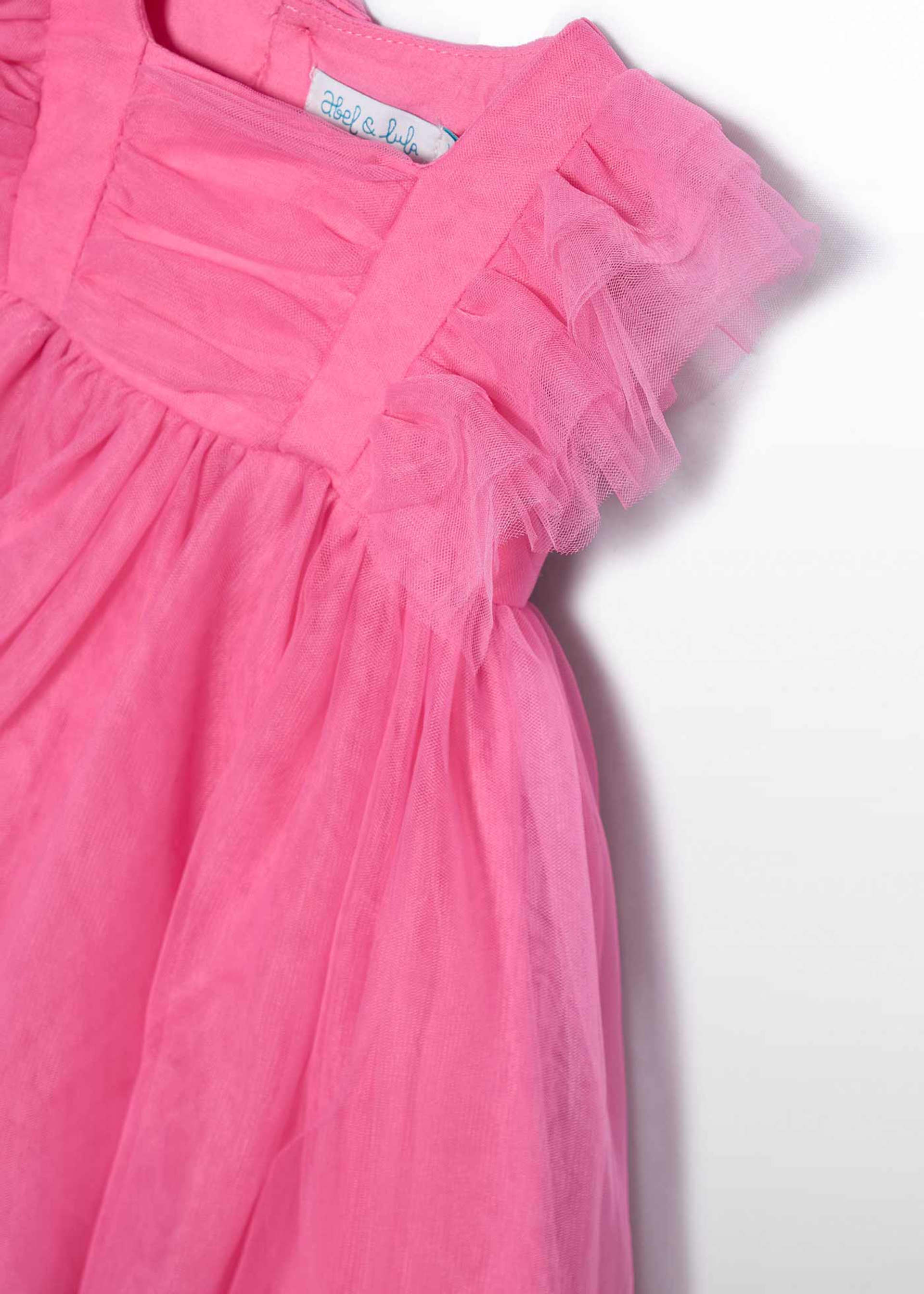 Rochie din tul cu volanase