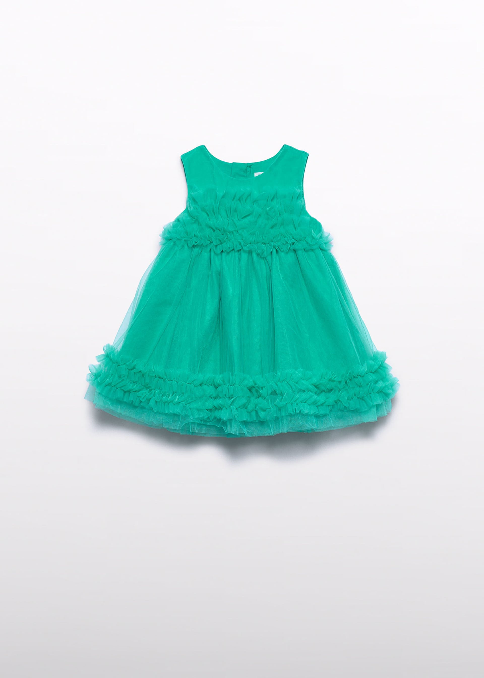 Abito tulle volant neonata