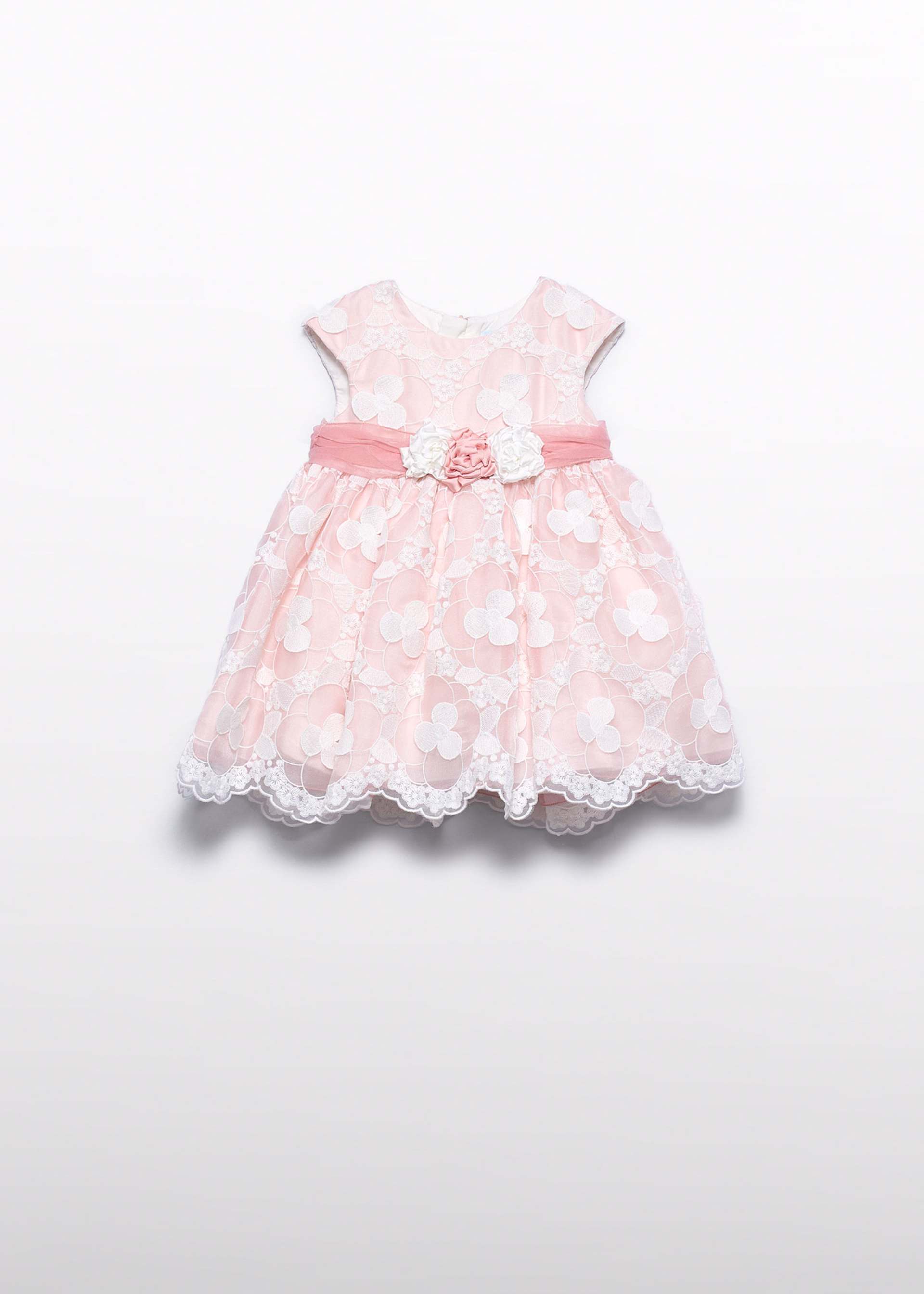 Robe en organza brodée bébé
