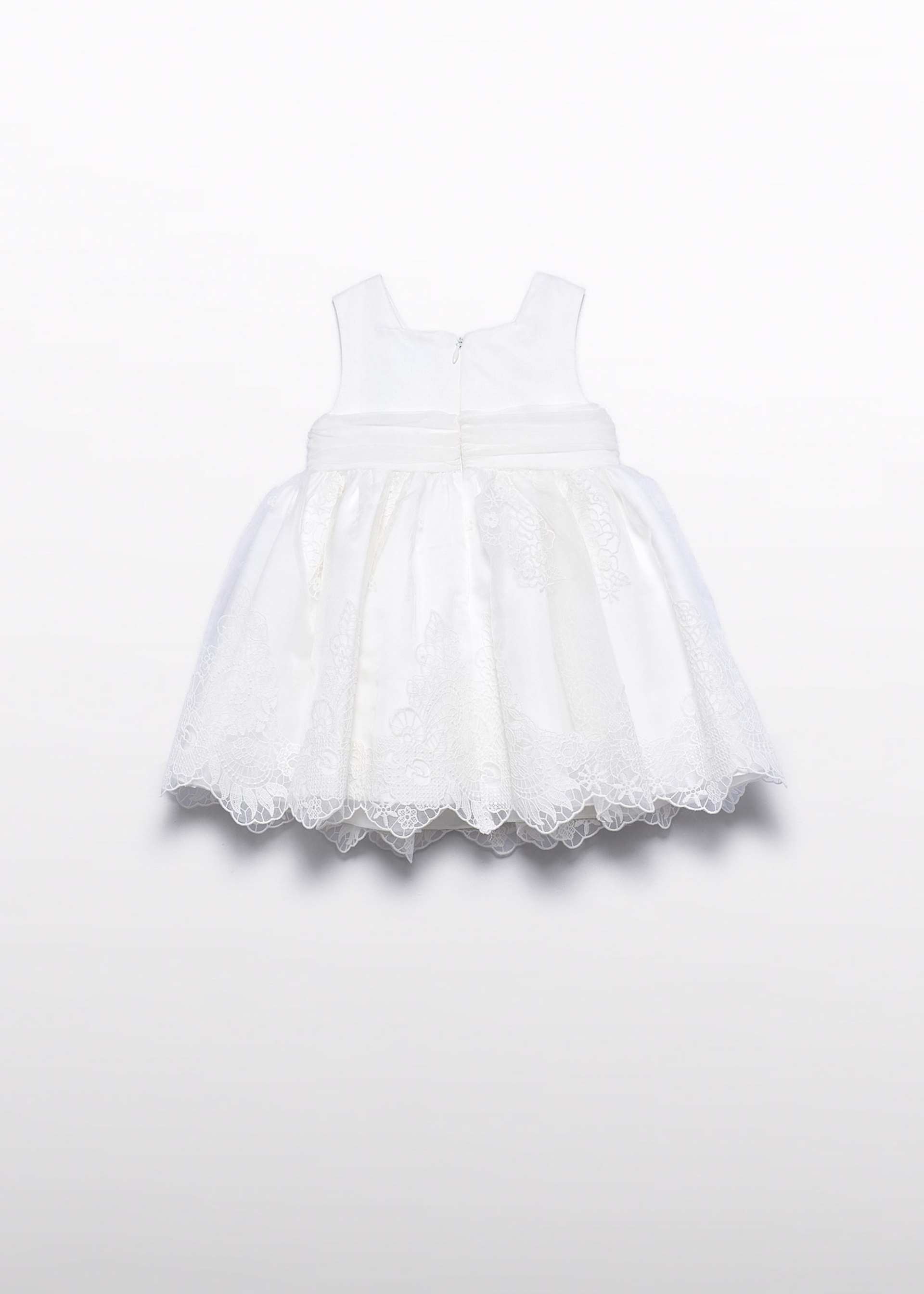 Embroidered organza baby dress