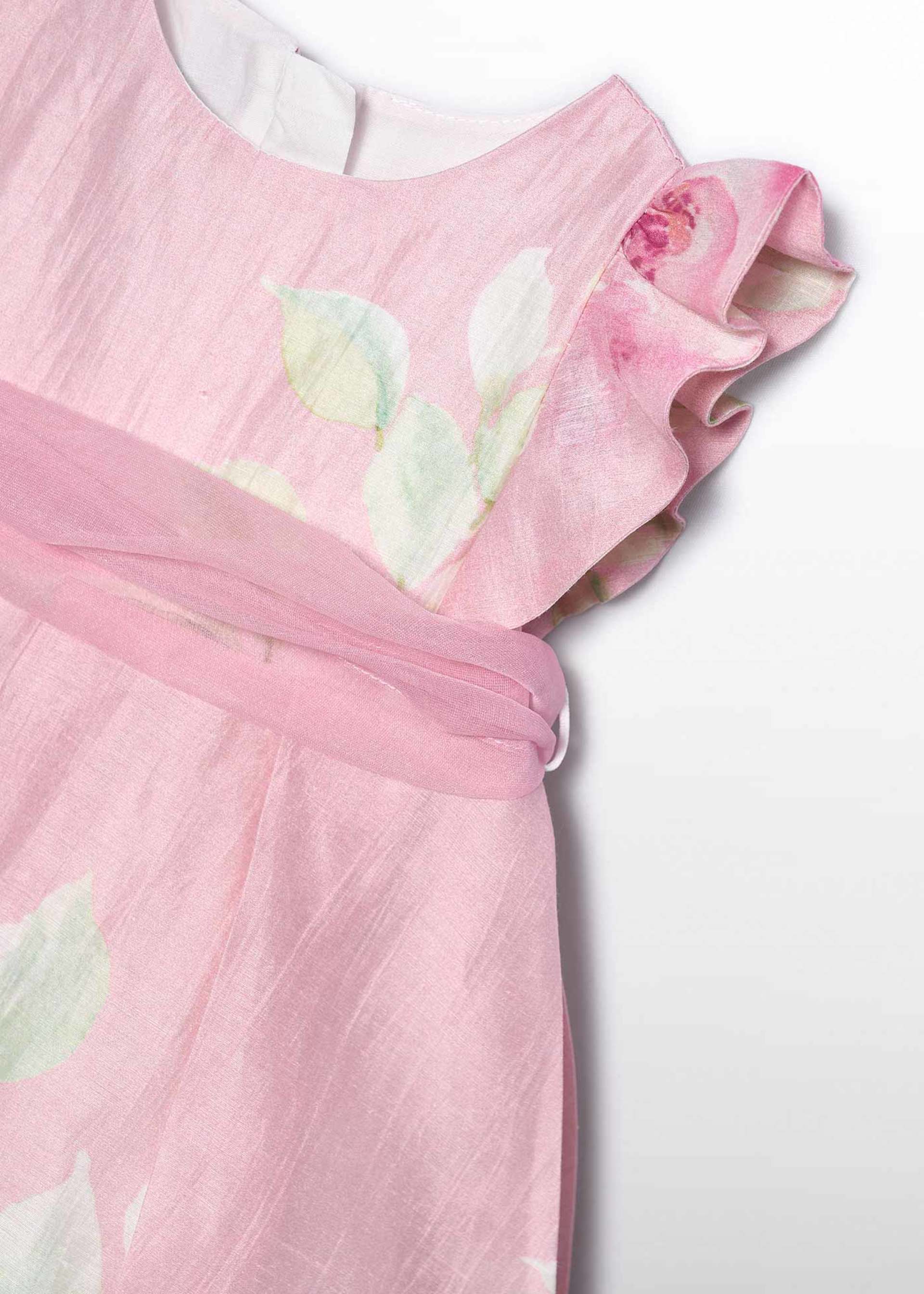 Baby printed linen dress