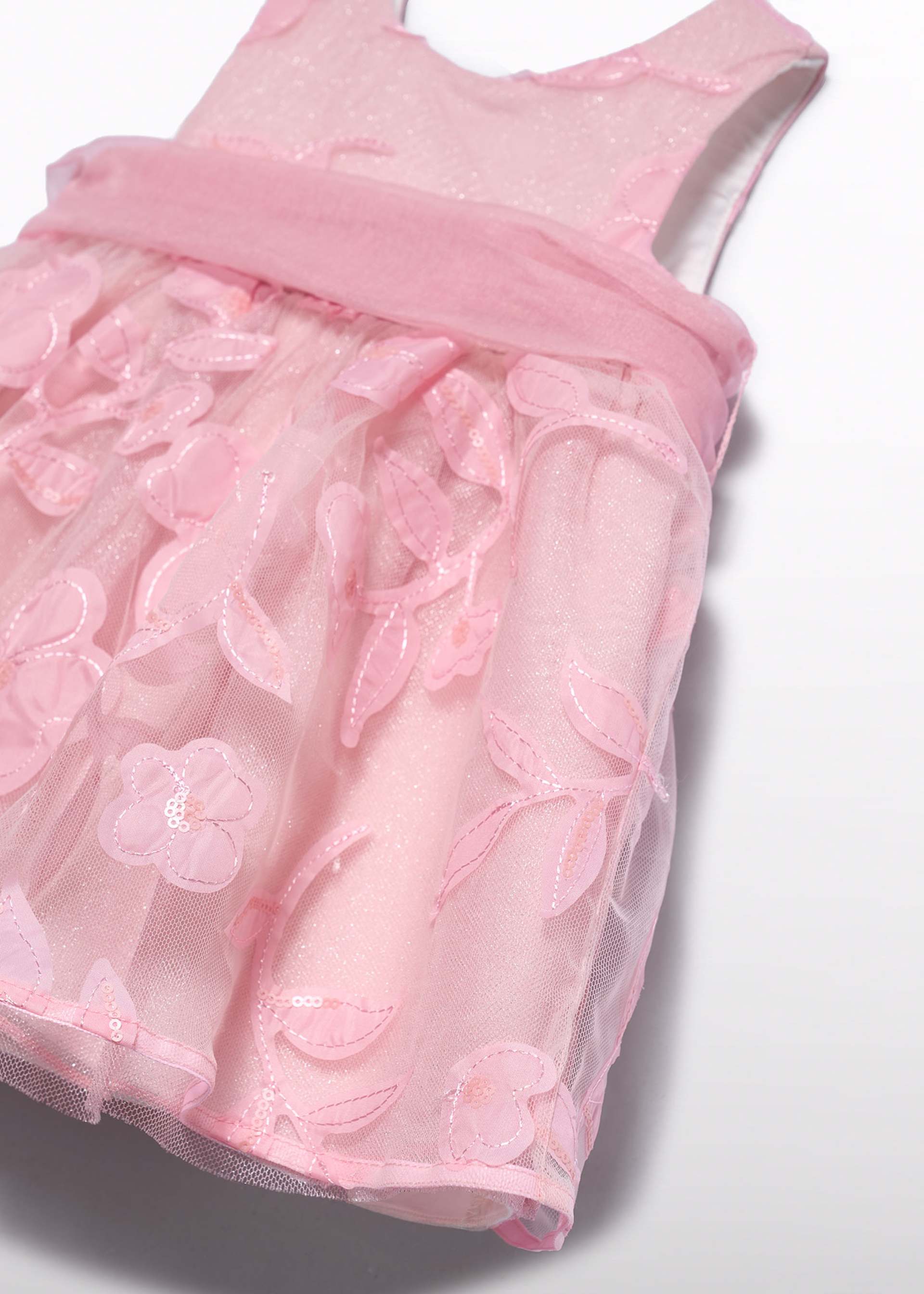 Vestido flores troqueladas bebé