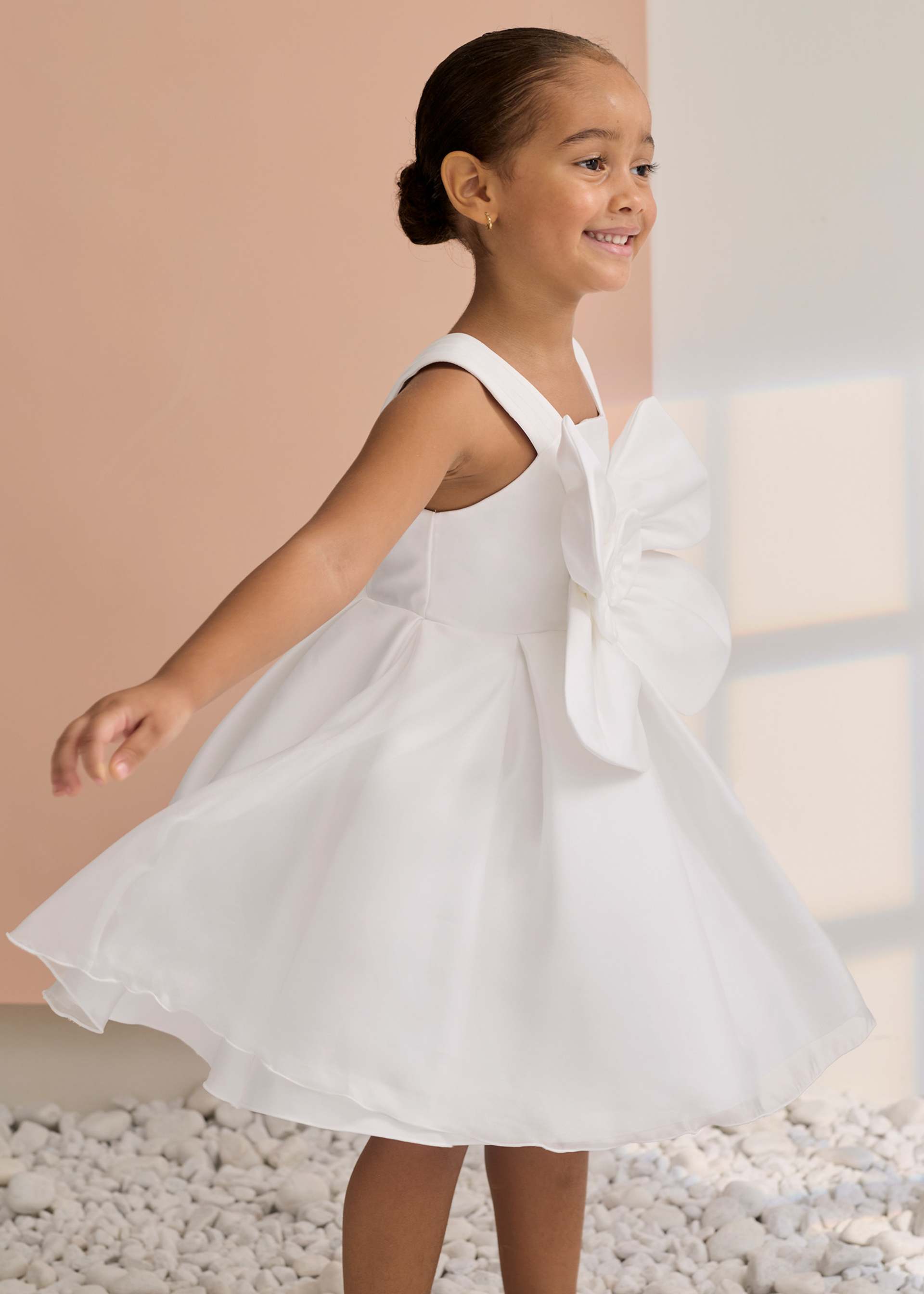 Rochie cu flori din organza