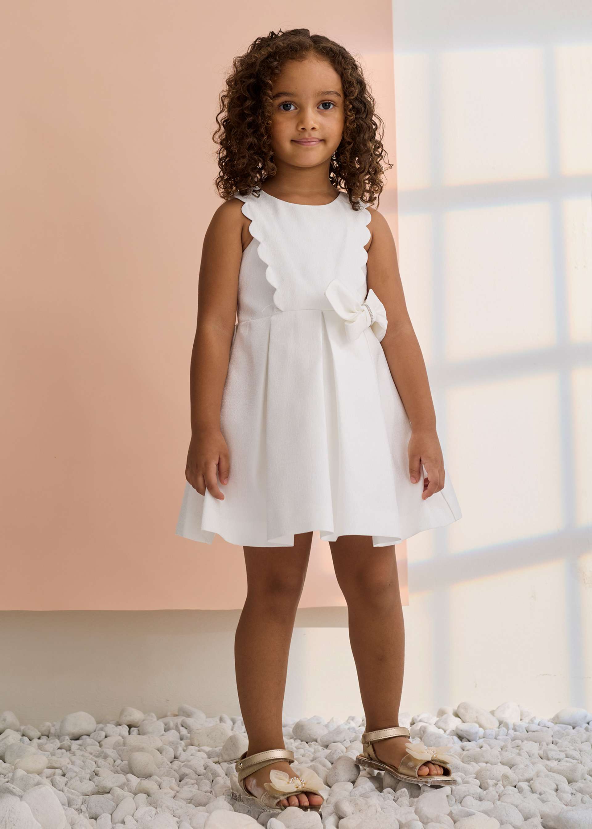 Vestido monofilamento brilho menina