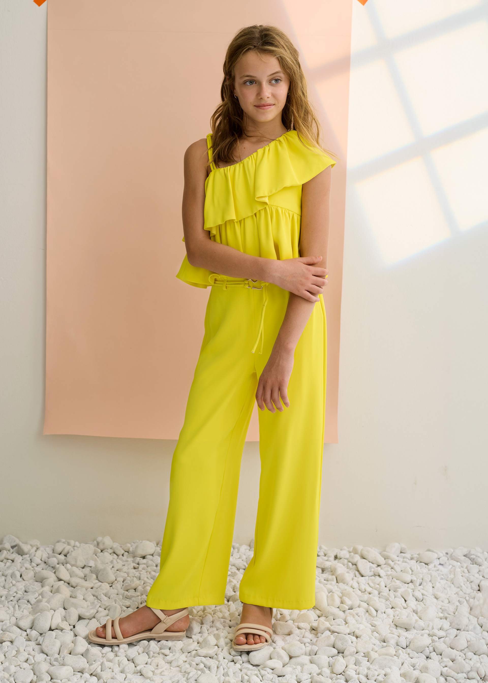 Girl Crepe Pants and Top Set