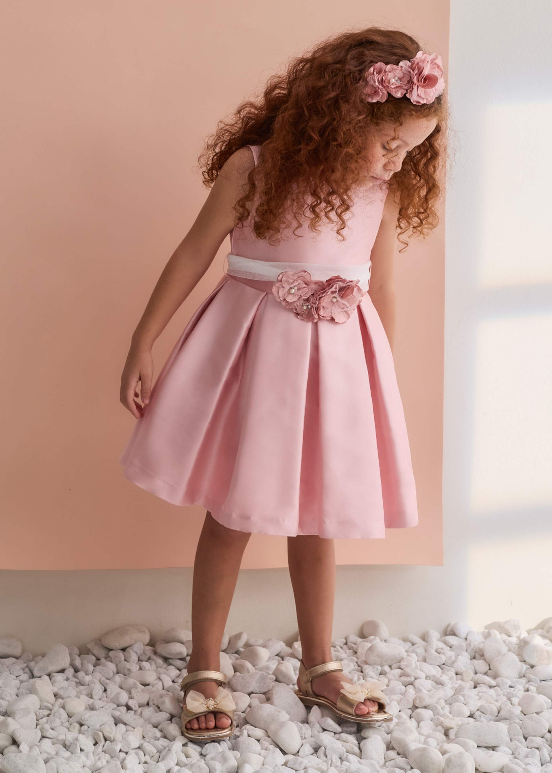 Vestido mikado menina