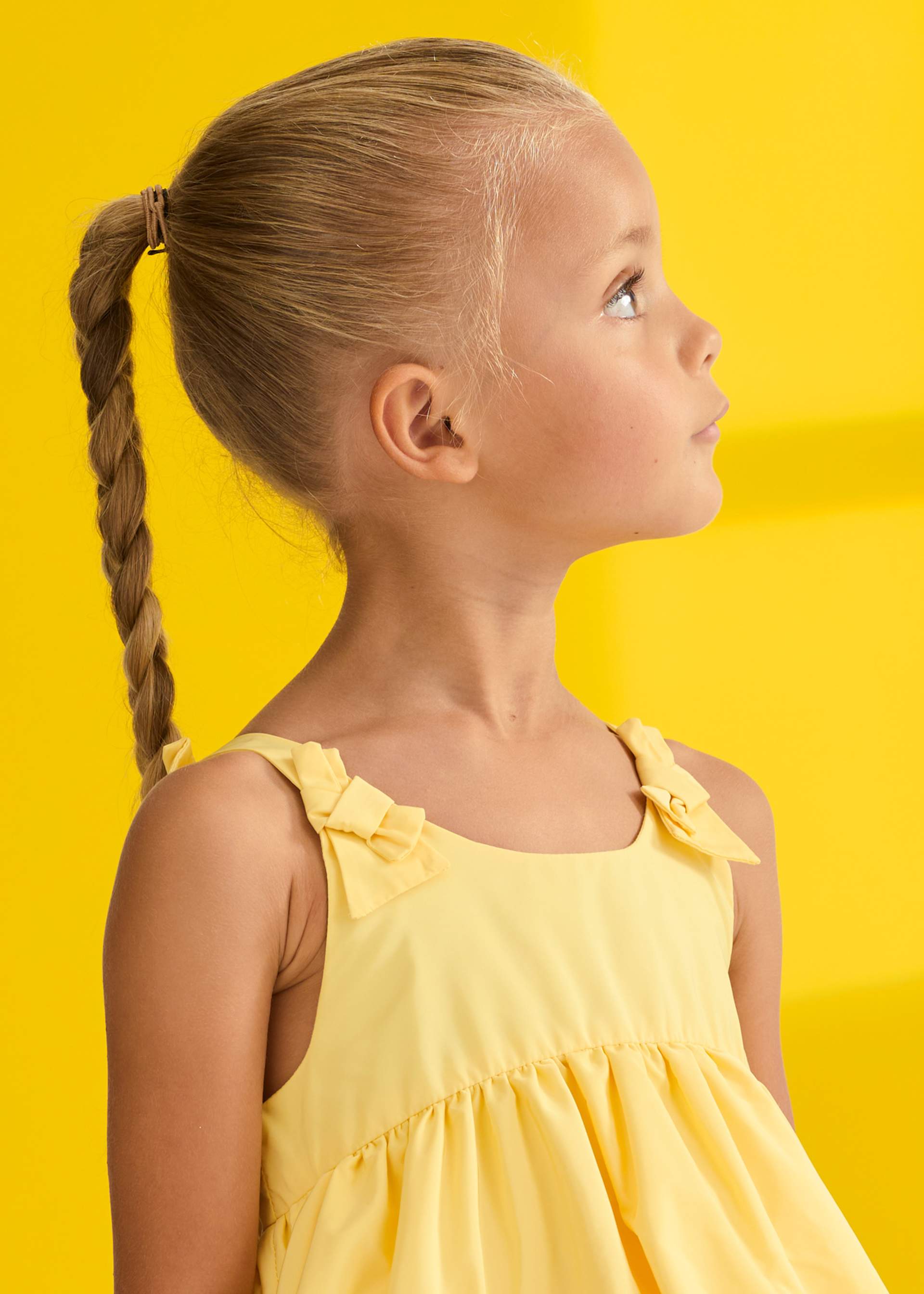 Girl Ruffled Taffeta Dress