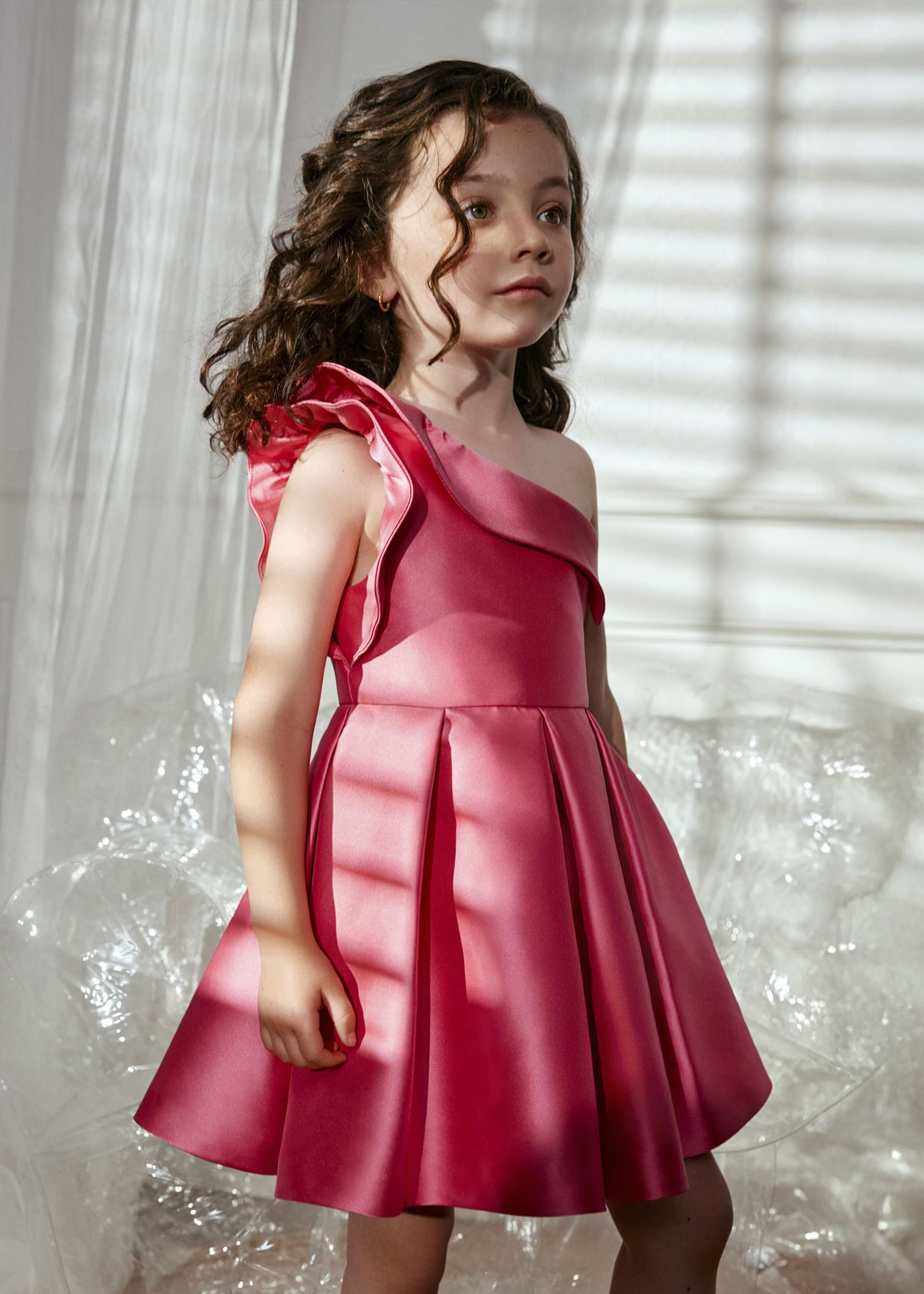 Rochie mikado asimetrica