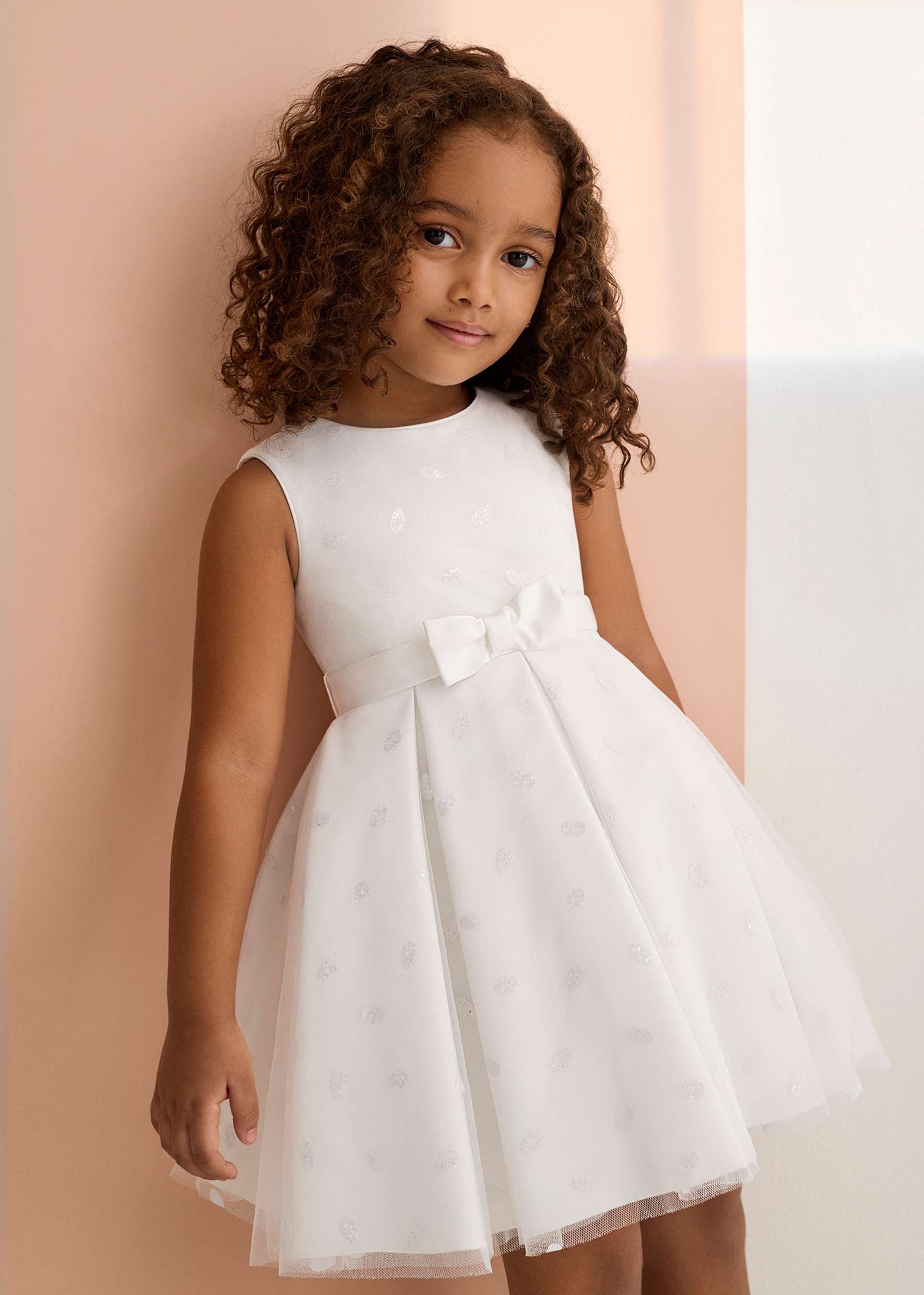 Vestido tul glitter niña