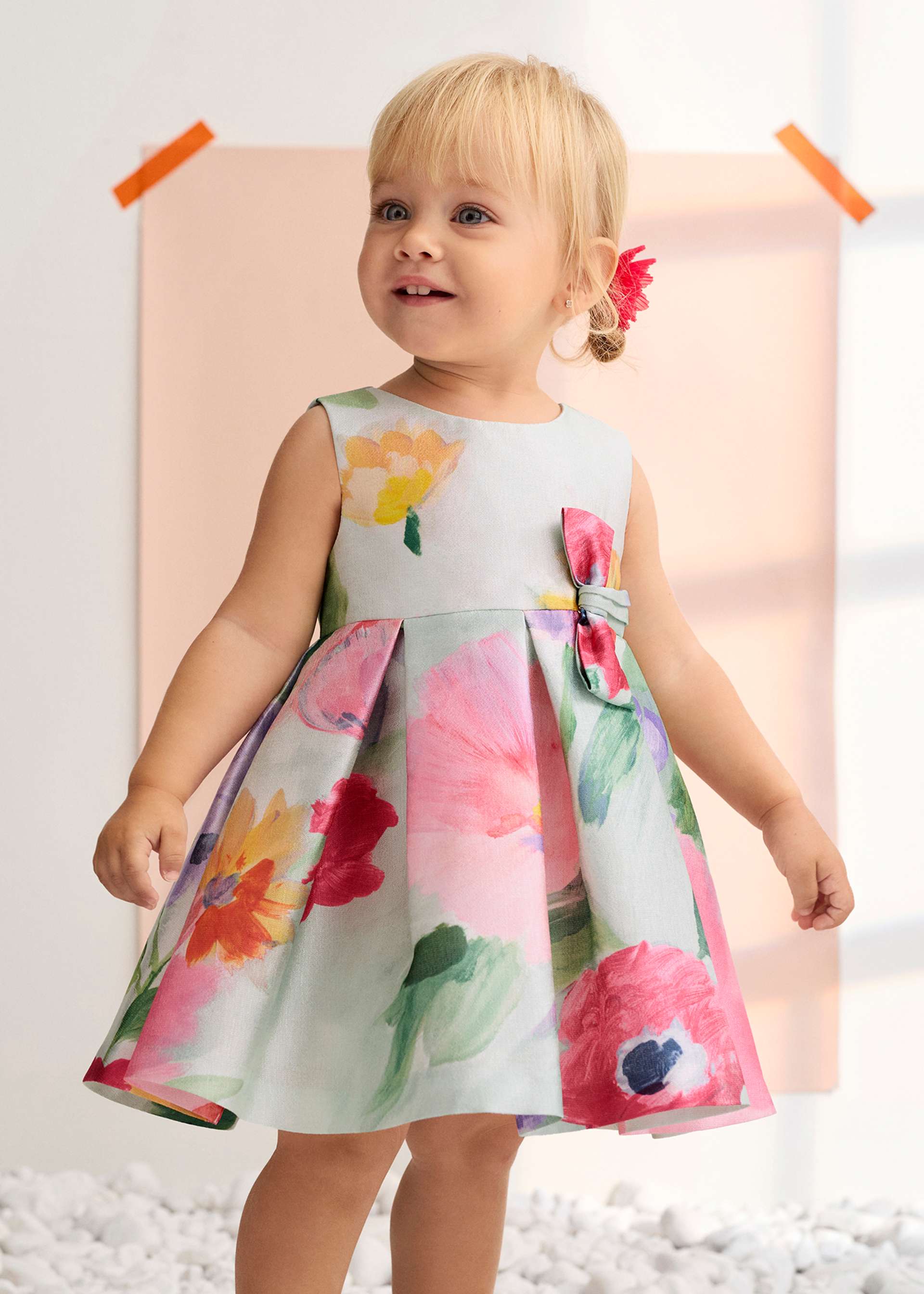 Baby Floral Mikado Dress