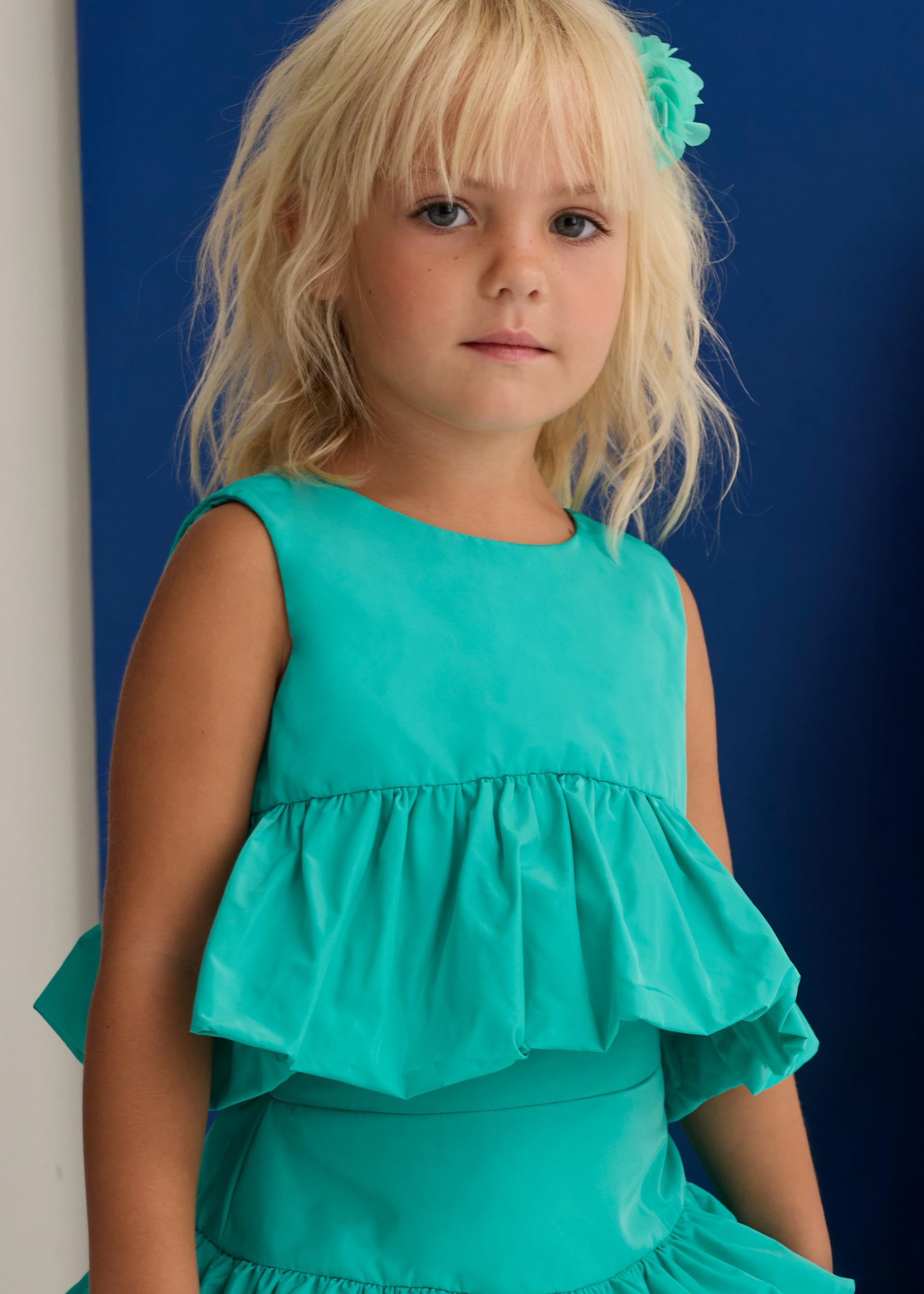 Ensemble jupe en taffetas fille