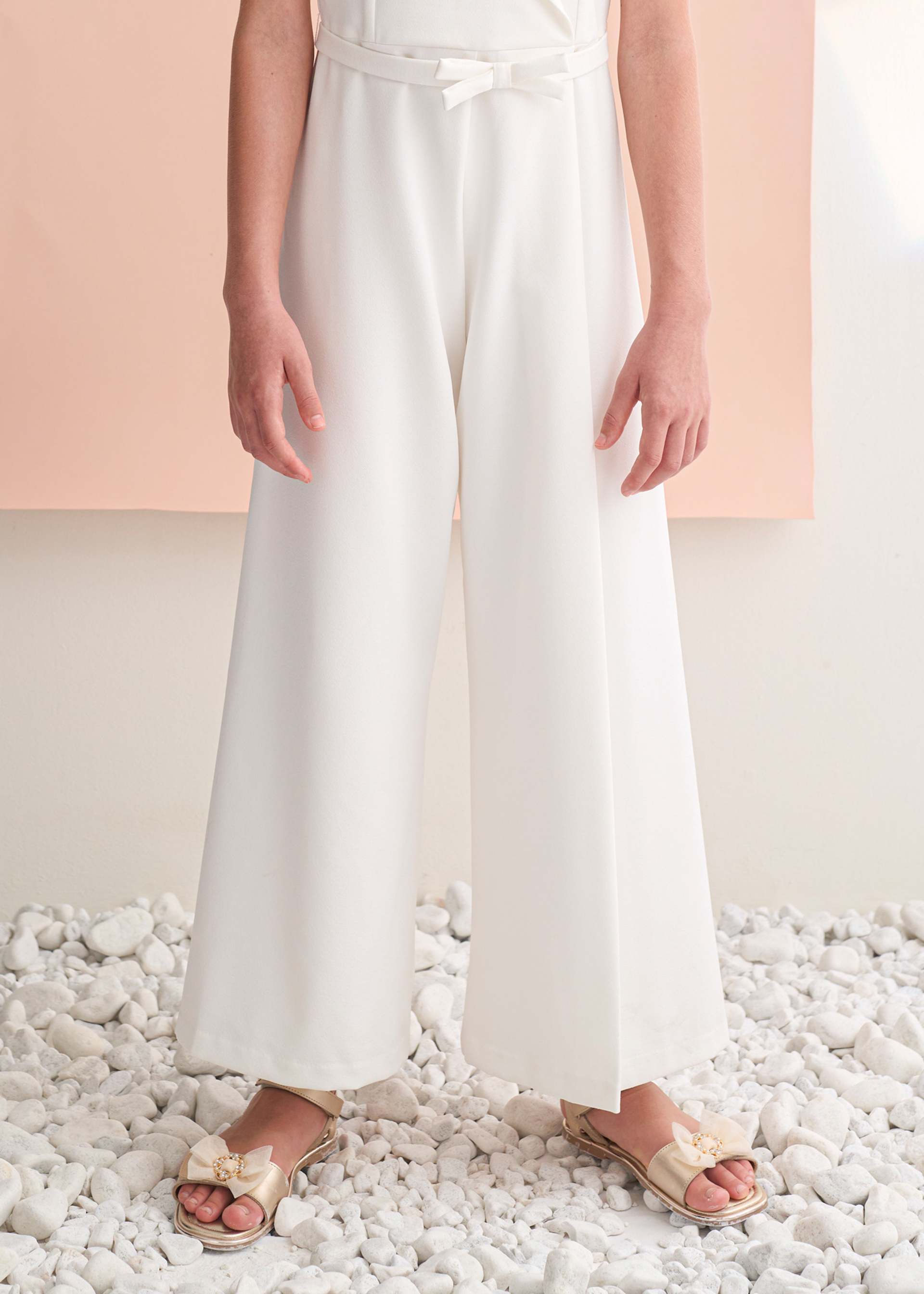 Girls' crepe jumpsuit