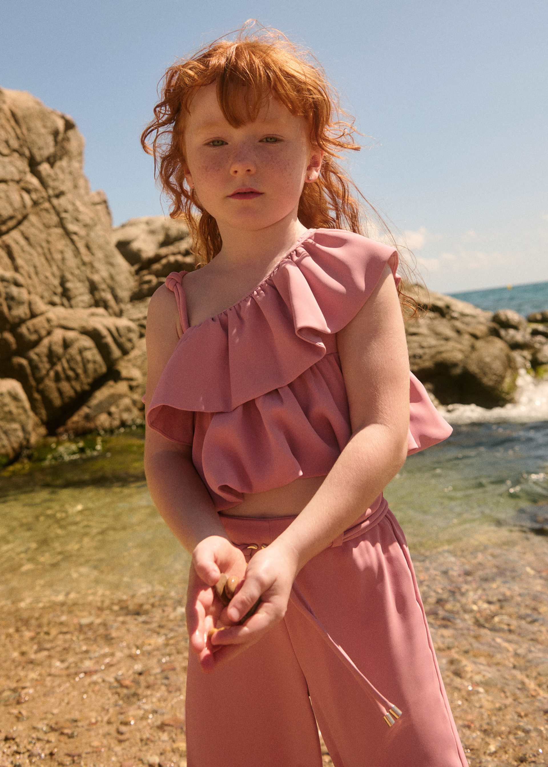 Completo pantalone crepe bambina