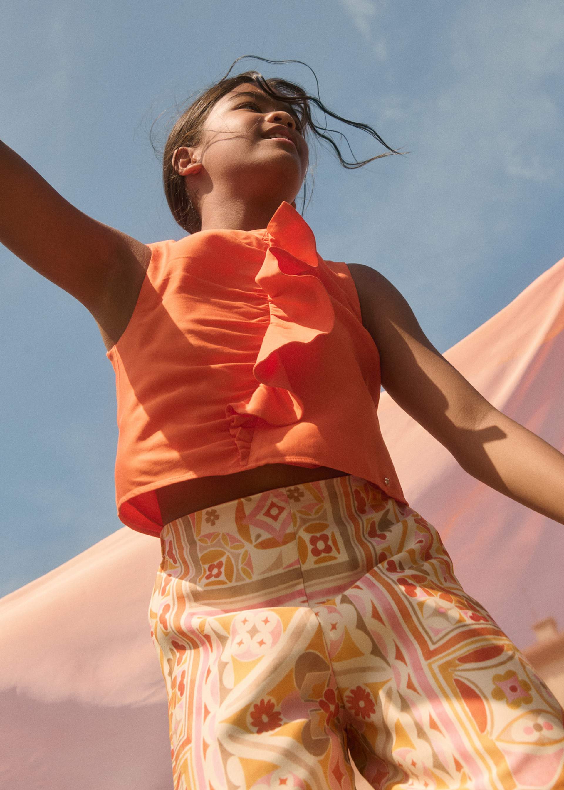 Conjunto culotte estampado niña