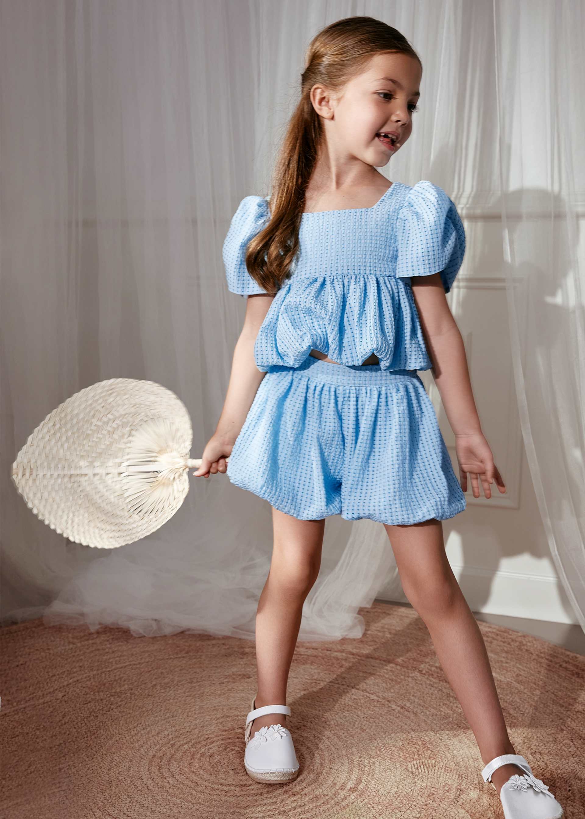 Girls' Bermuda shorts set