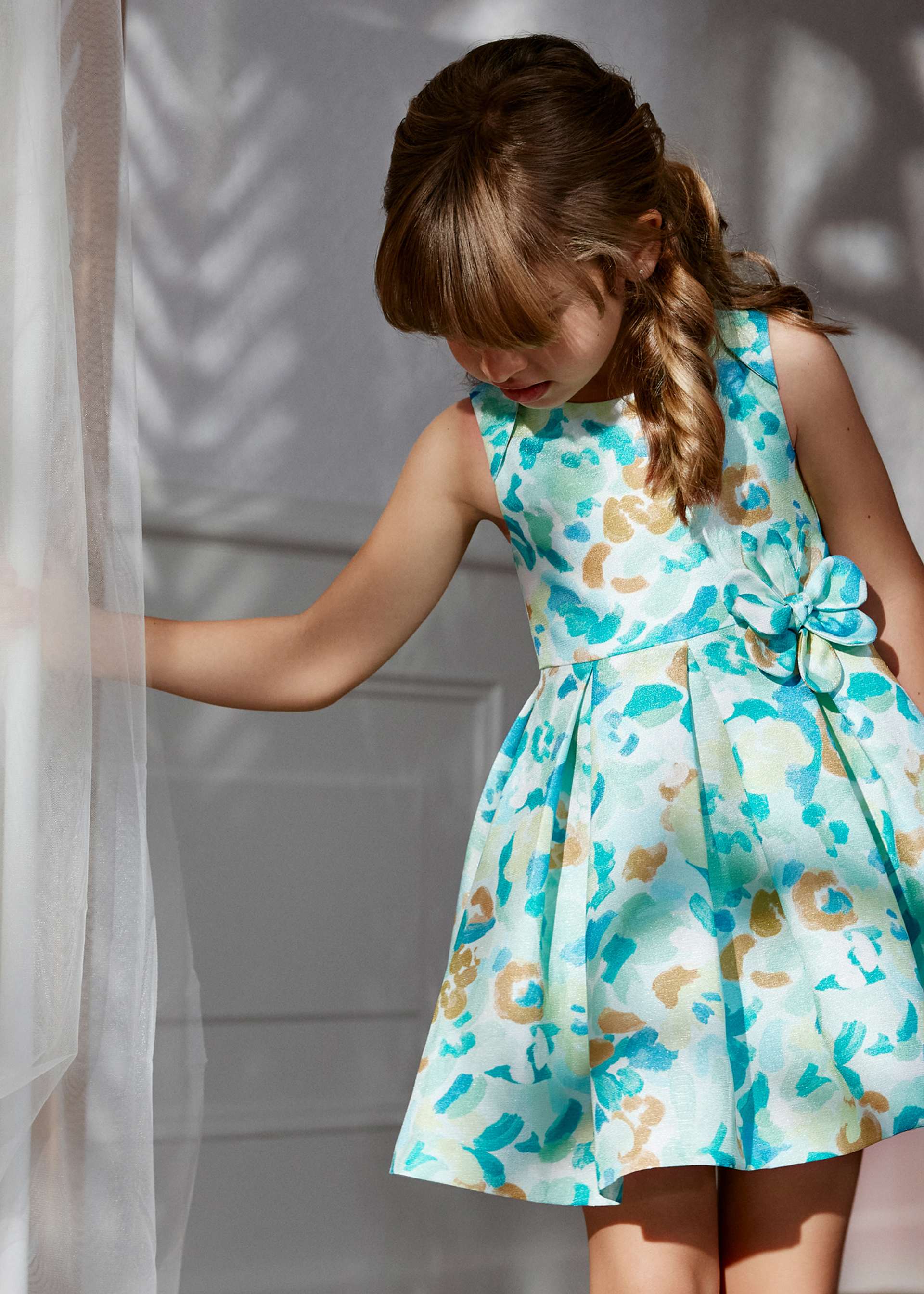 Floral print dress for girls