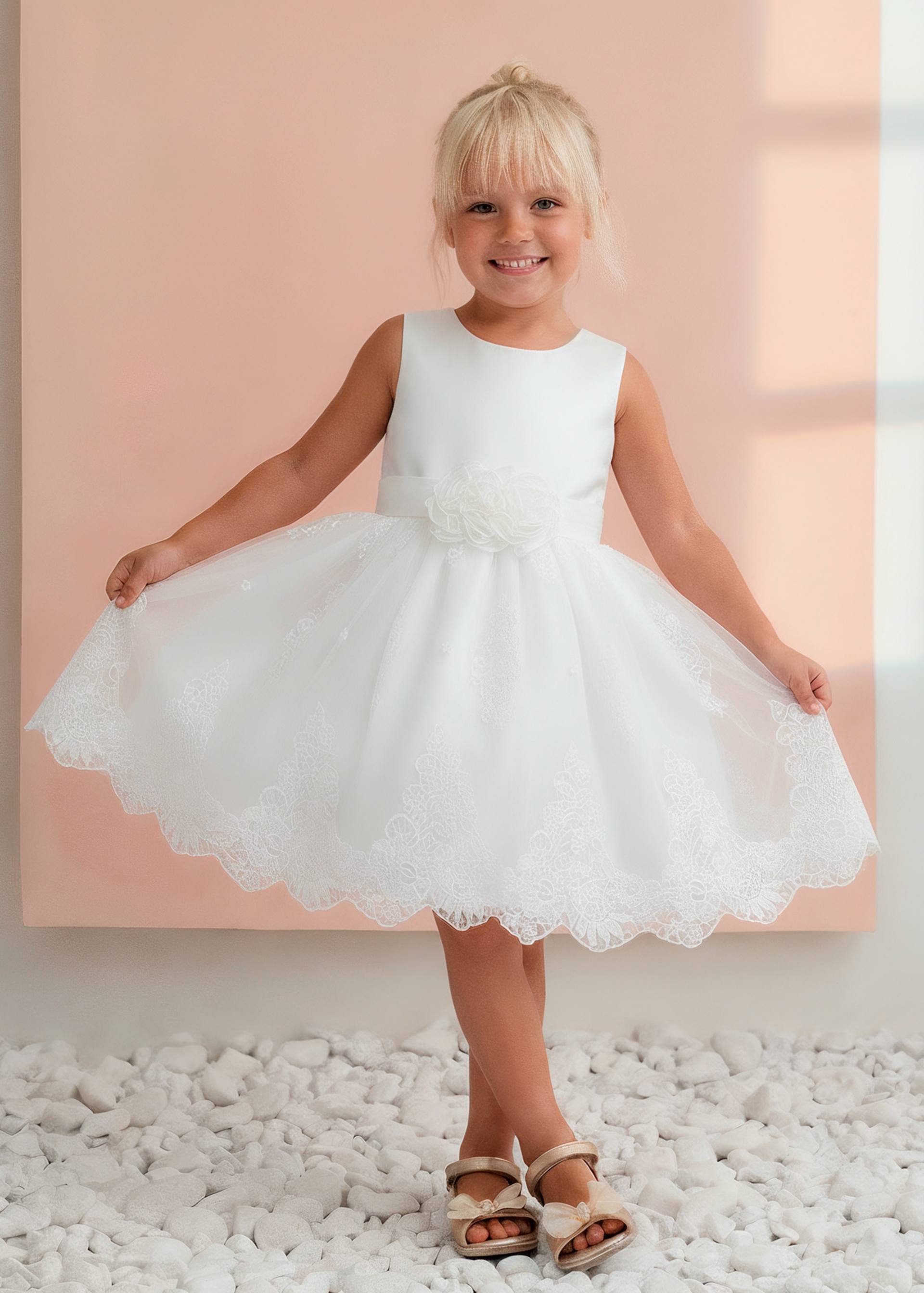 Rochie din organza brodata