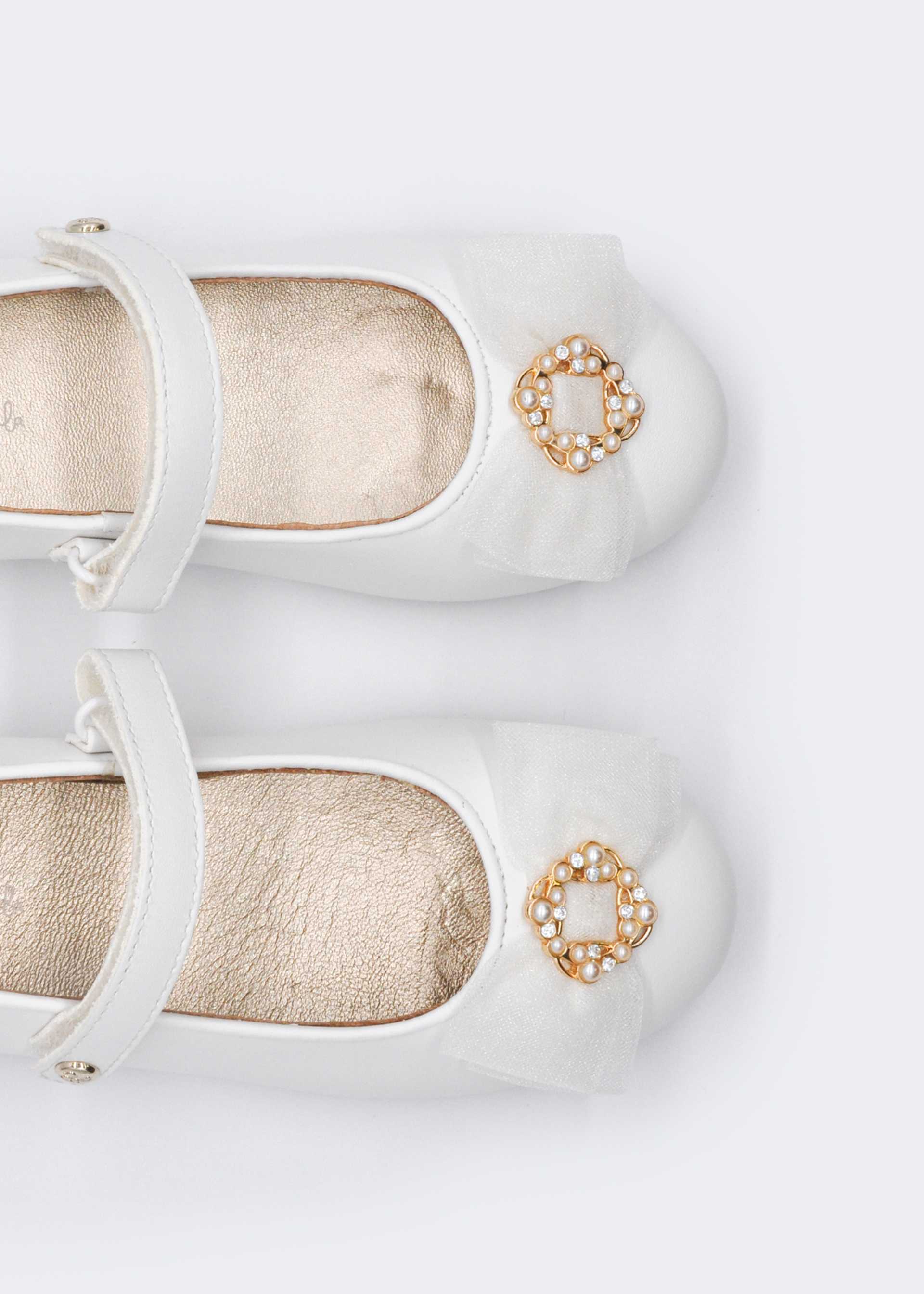 Girl Tulle Bow Mary Janes