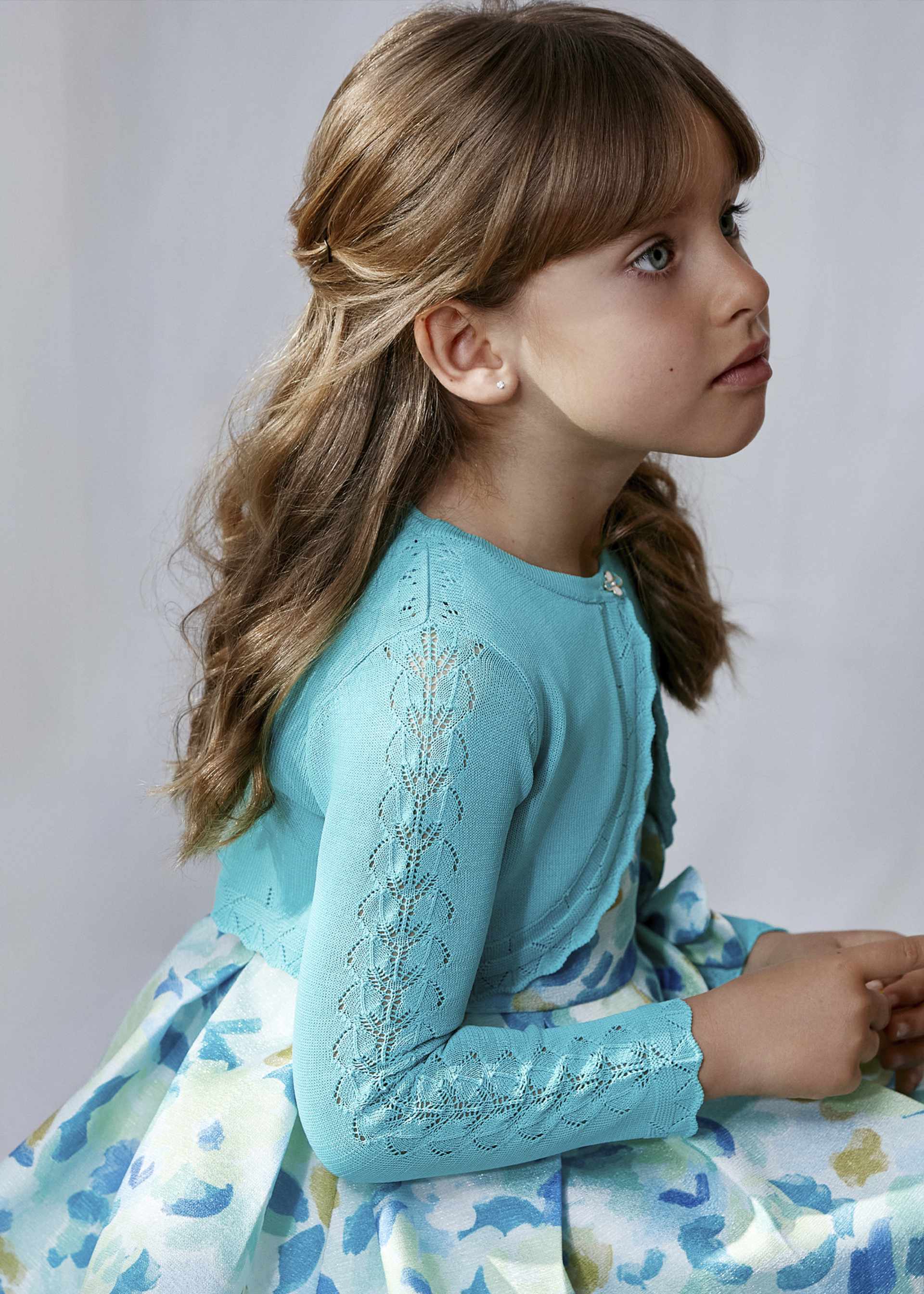 Girl Knit Crop Cardigan