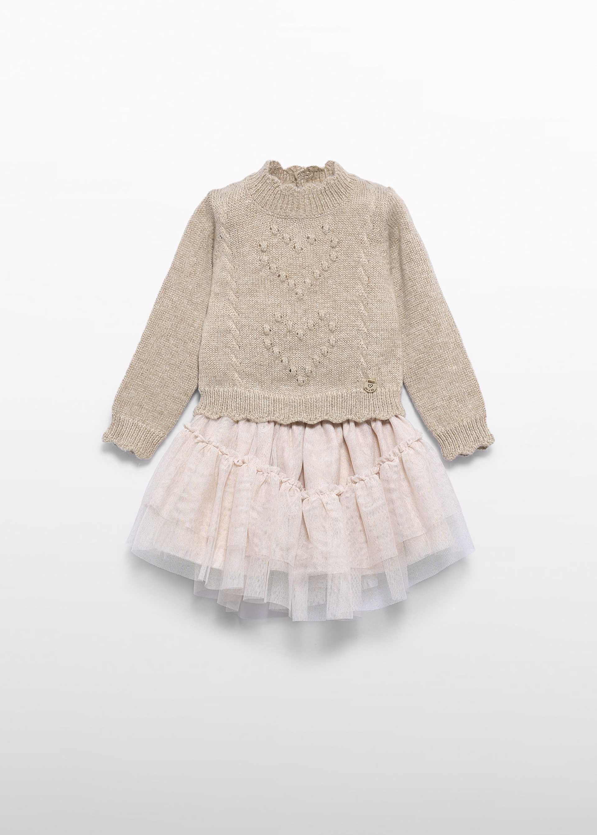 Conjunto saia tule bebé menina