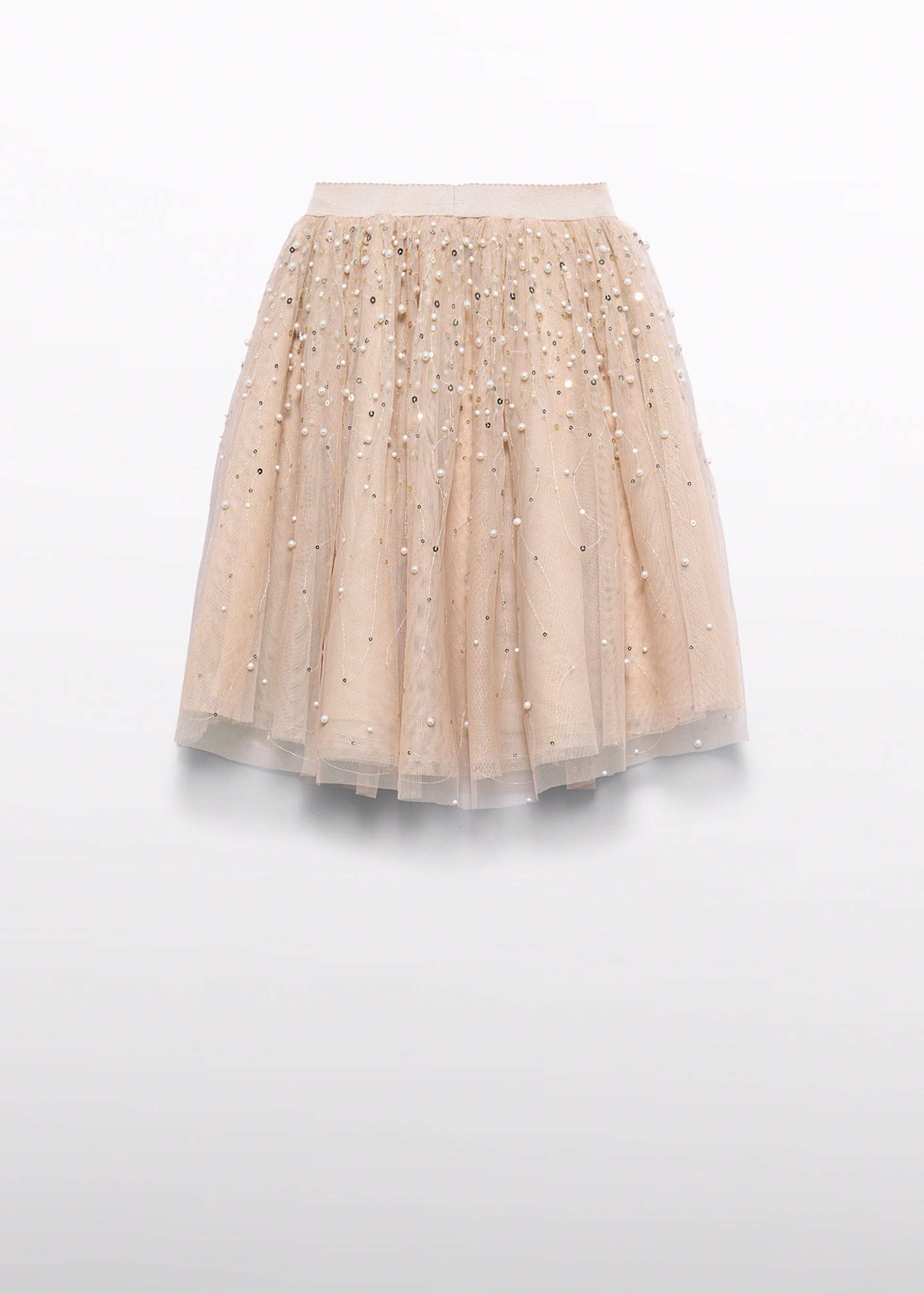 Girl Midi Skirt with Pearls