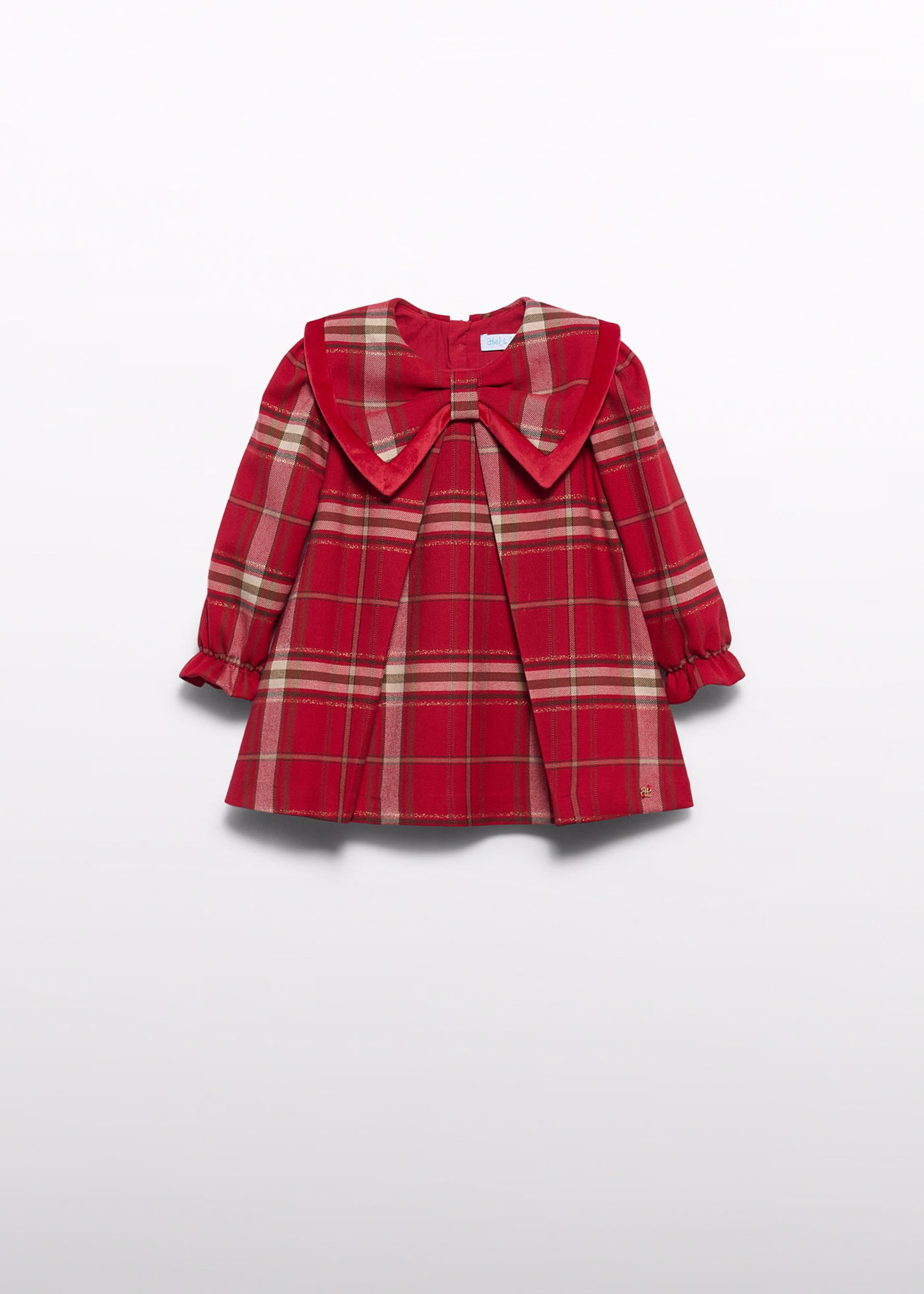 Checked dress for baby girls