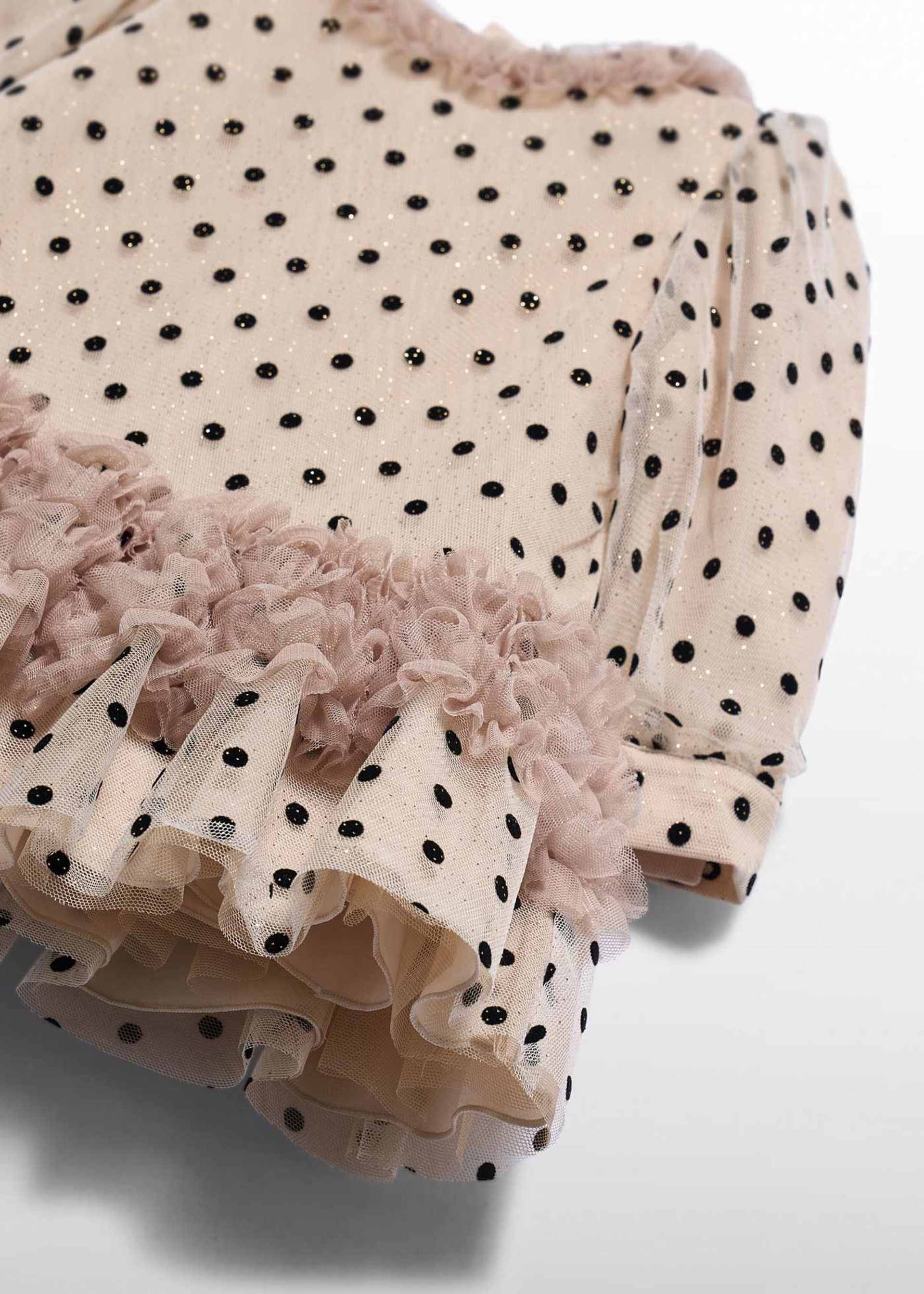 Robe en tulle à pois bébé fille