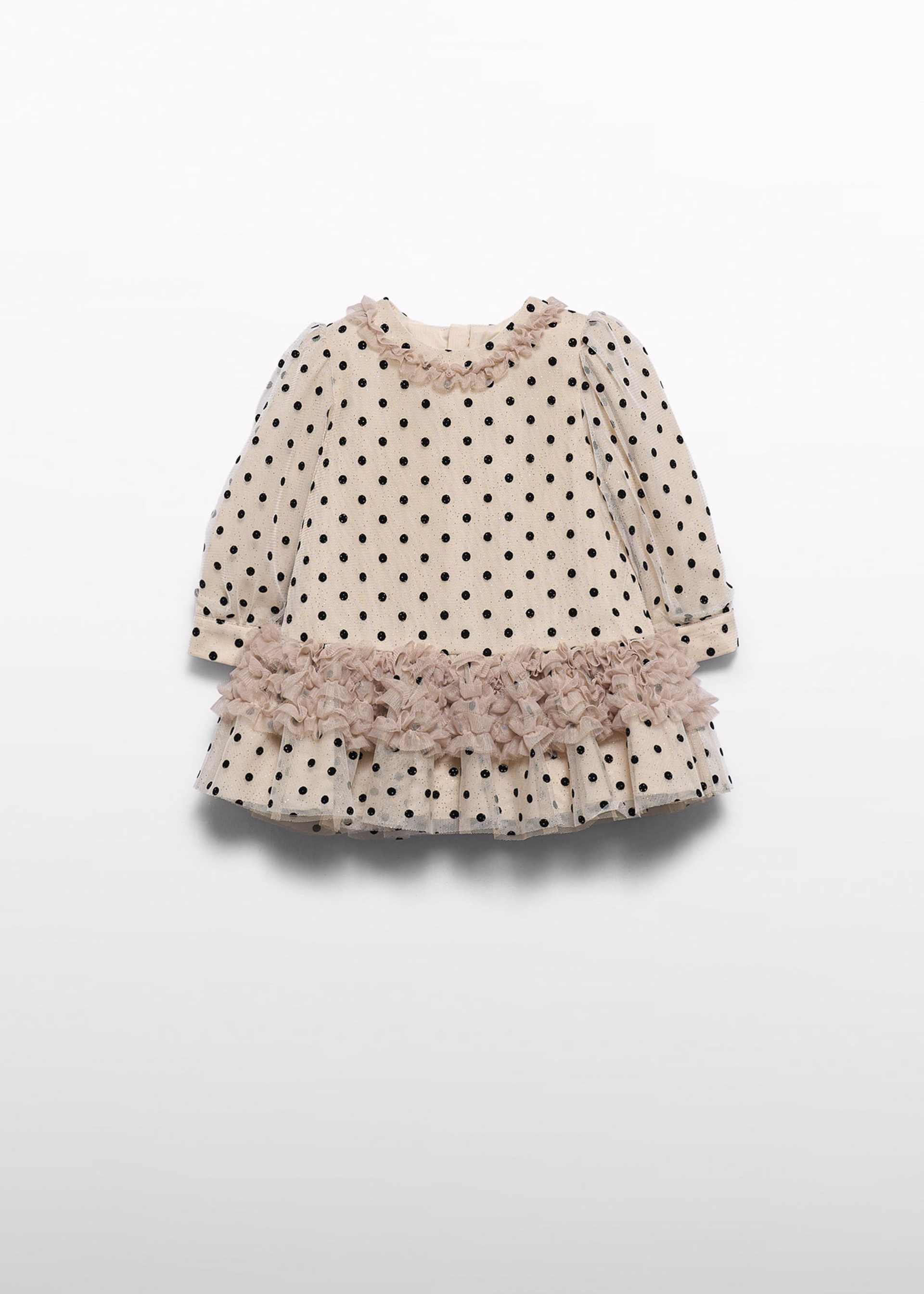 Rochie din tul cu buline bebe