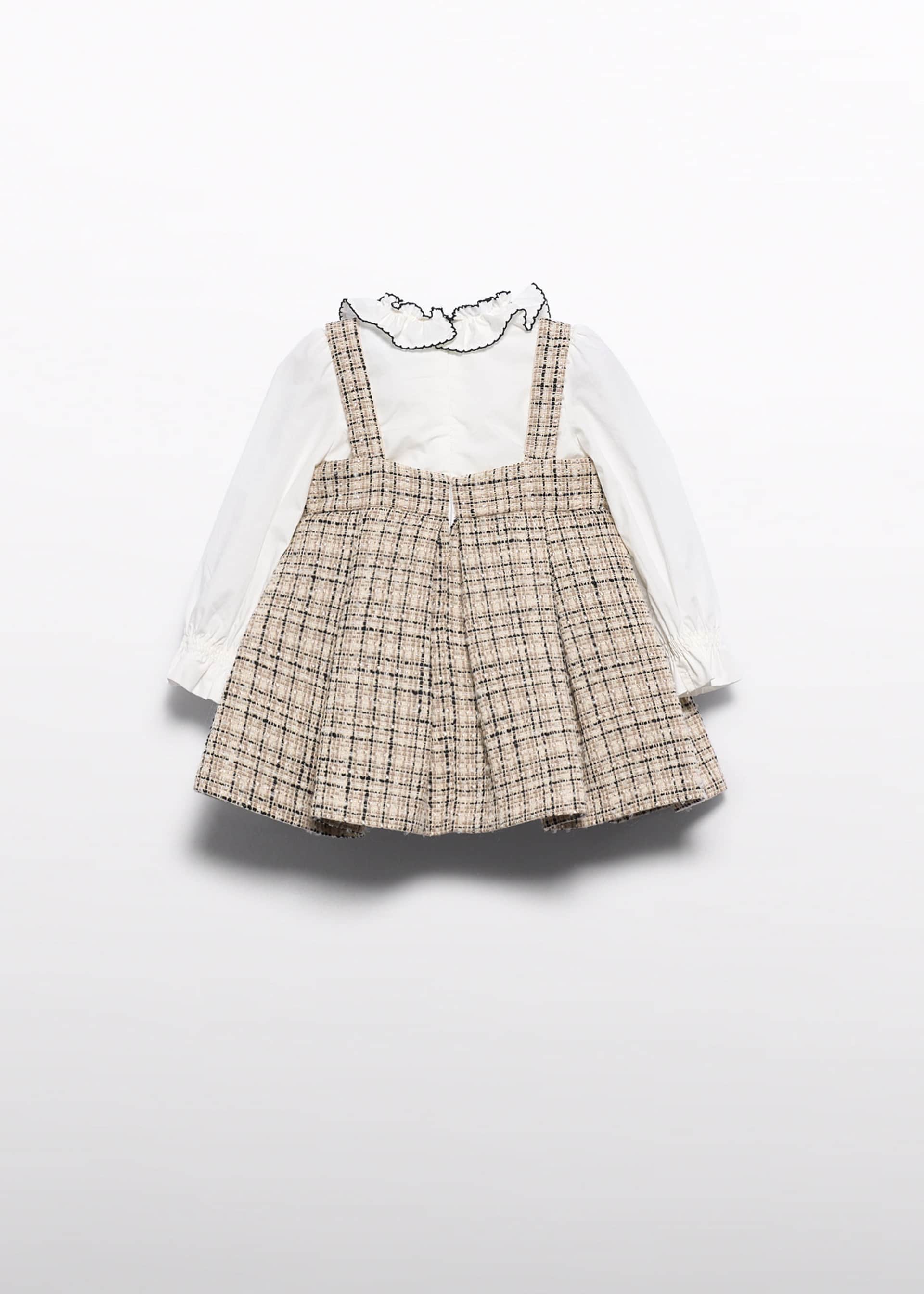 Vestido pichi tweed bebé menina