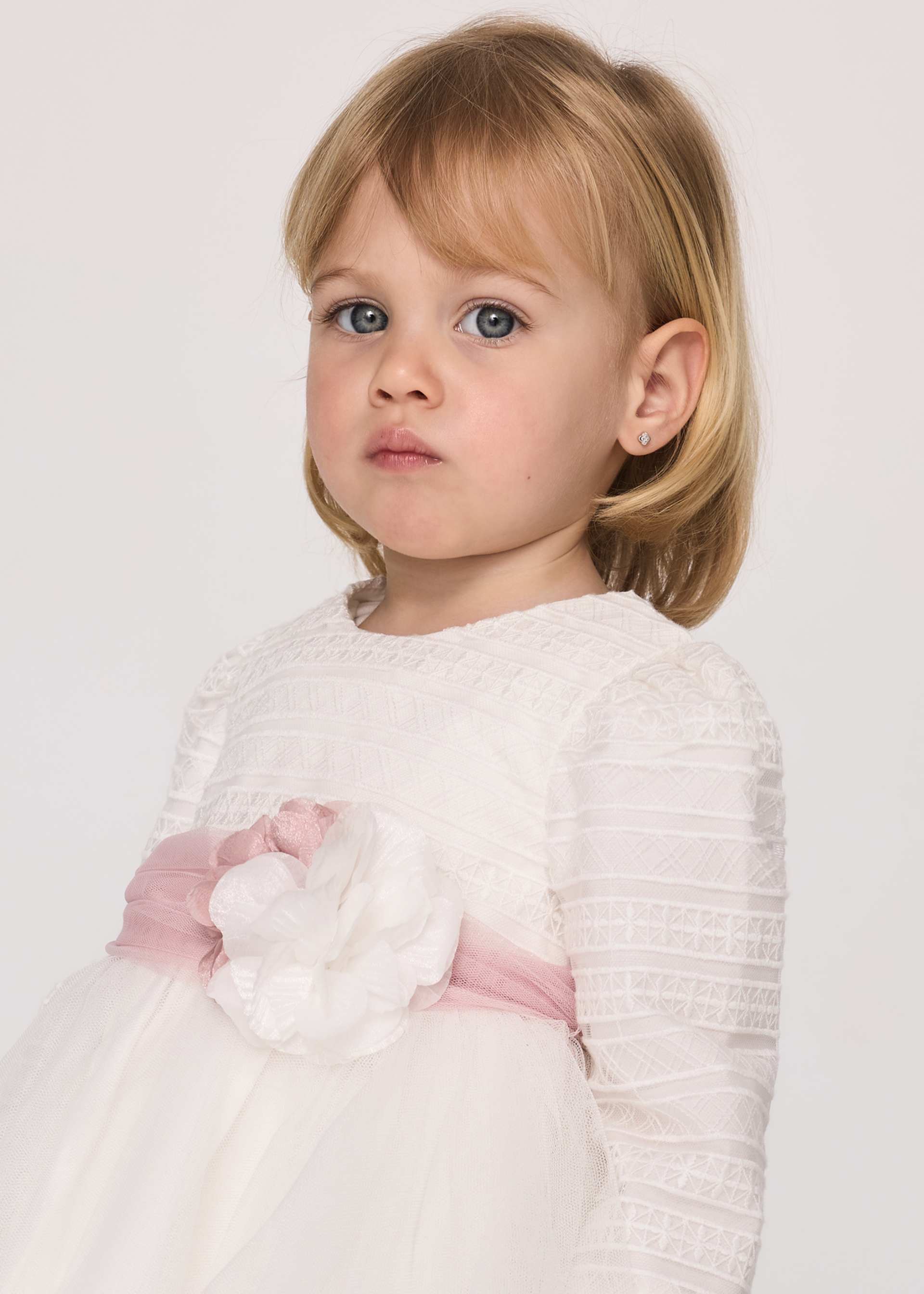 Abito tulle cintura neonata