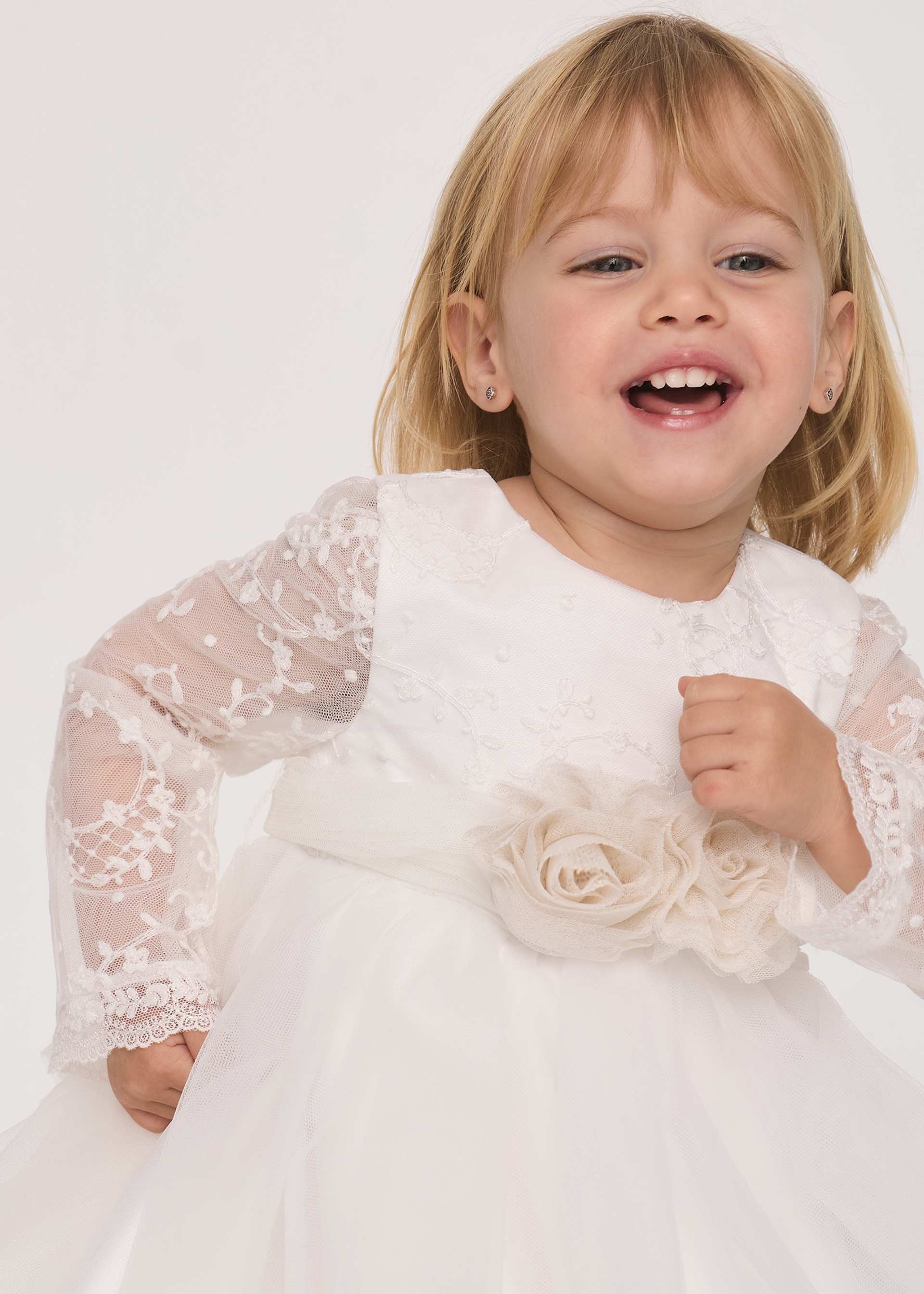 Robe en tulle brodée bébé fille