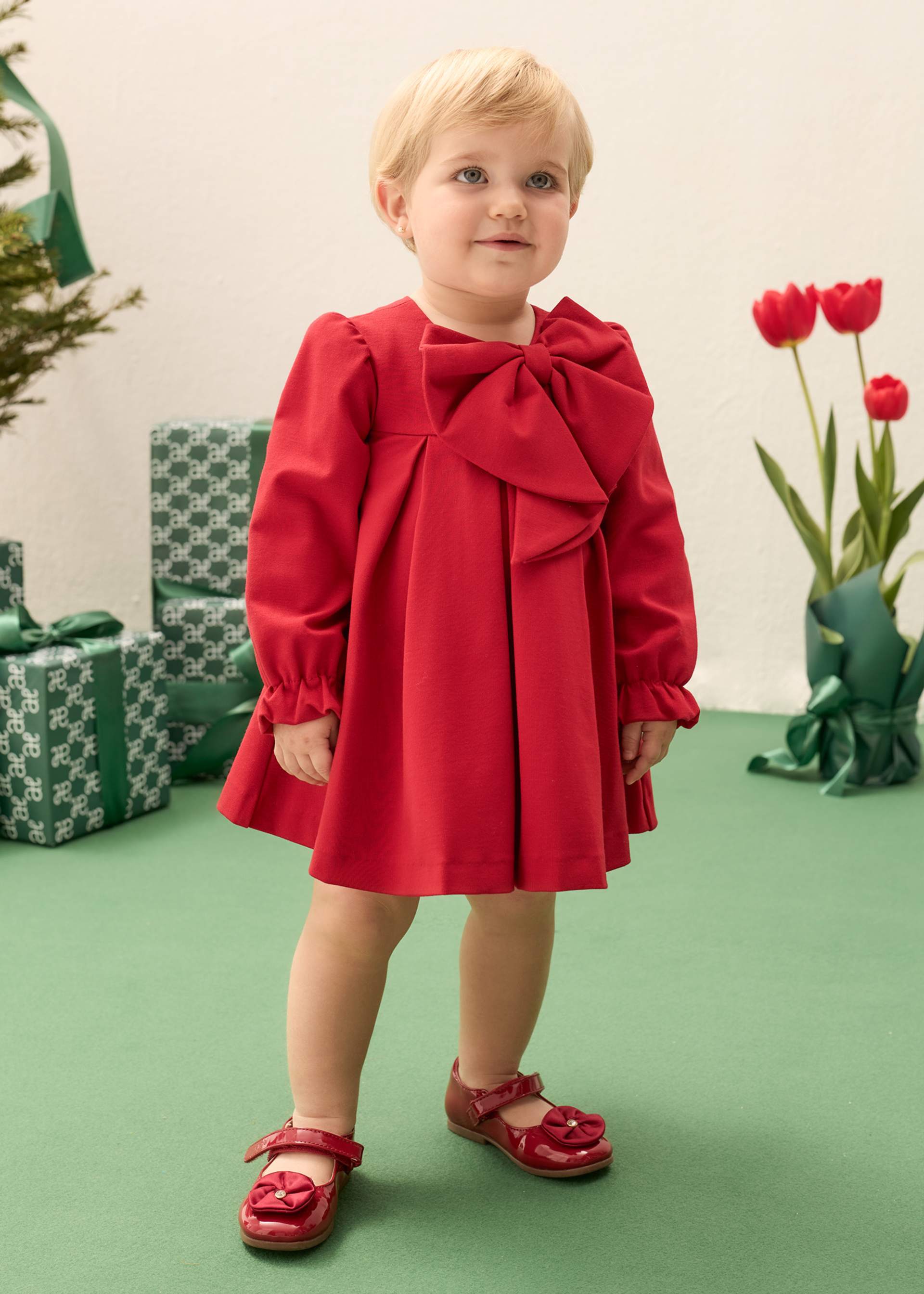 Rochie cu funda bebe