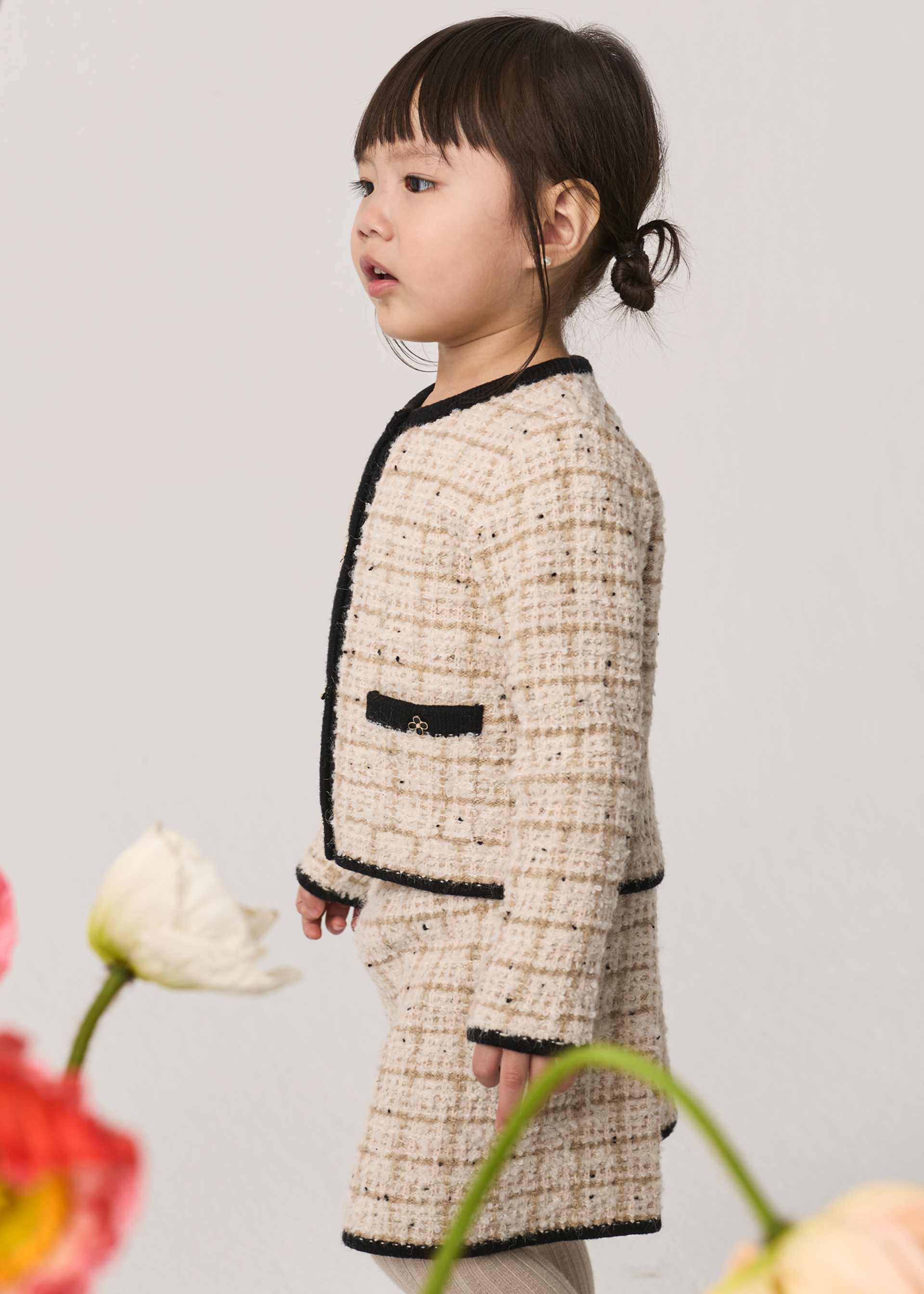 Ensemble jupe en tricot bébé fille