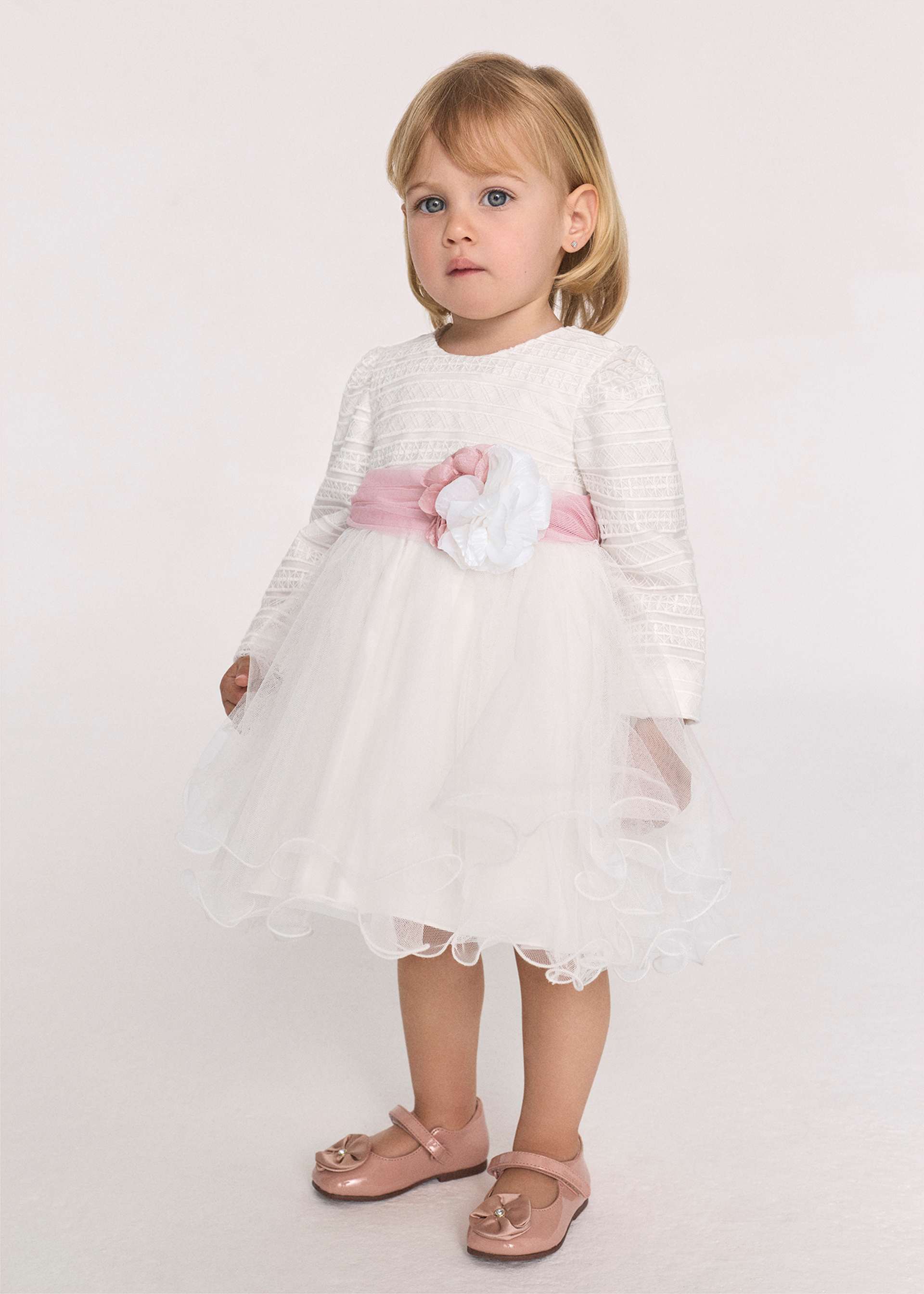 Abito tulle cintura neonata