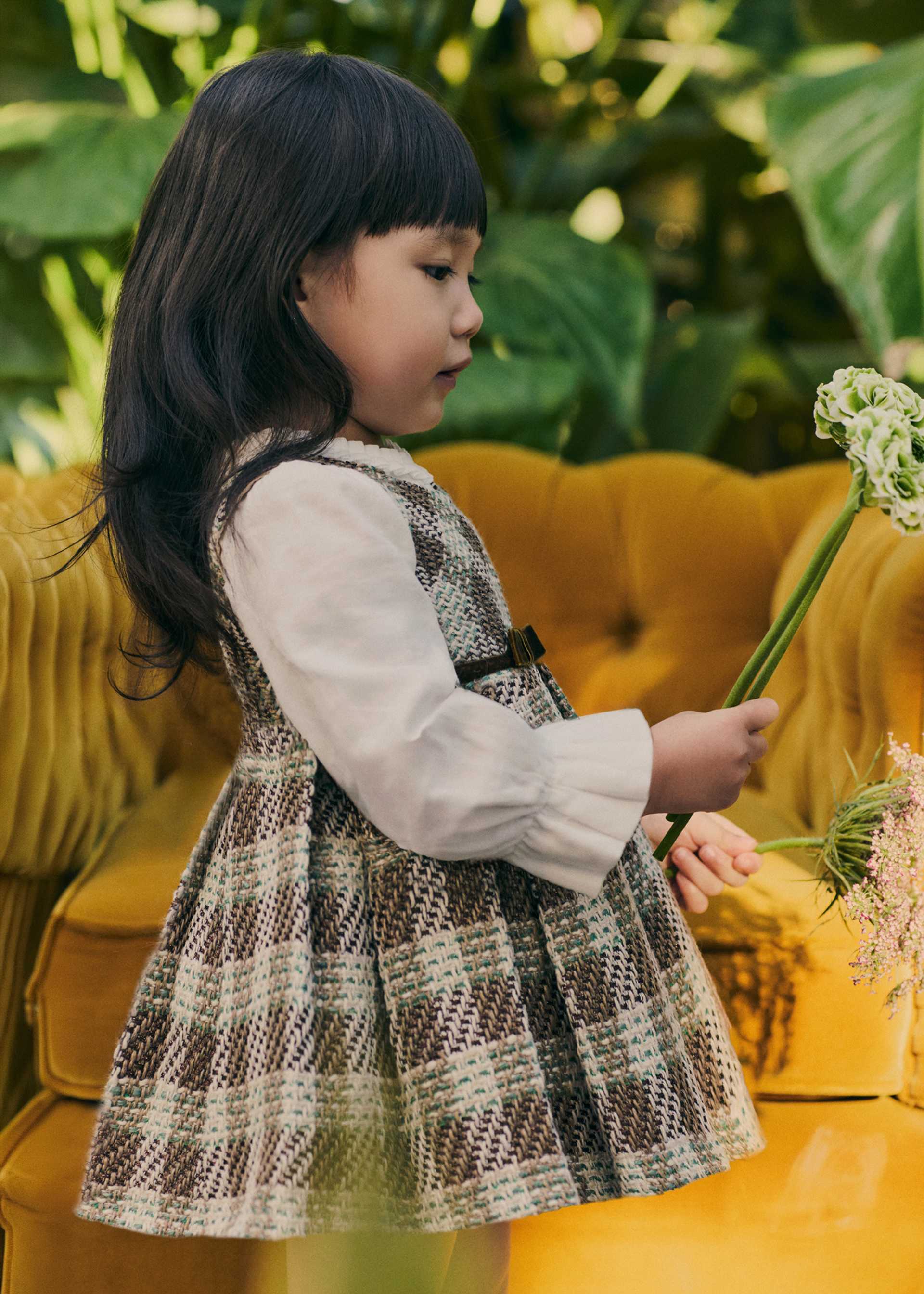 Rochie in carouri bebe