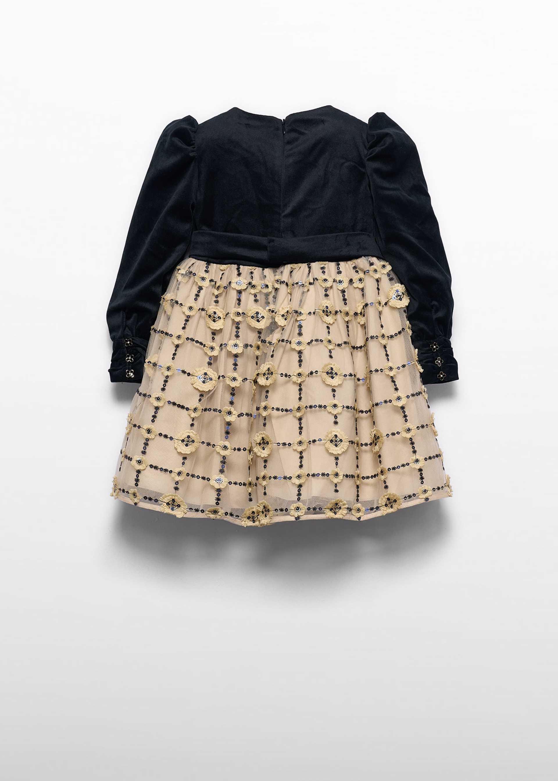 Robe en tulle brodée fille