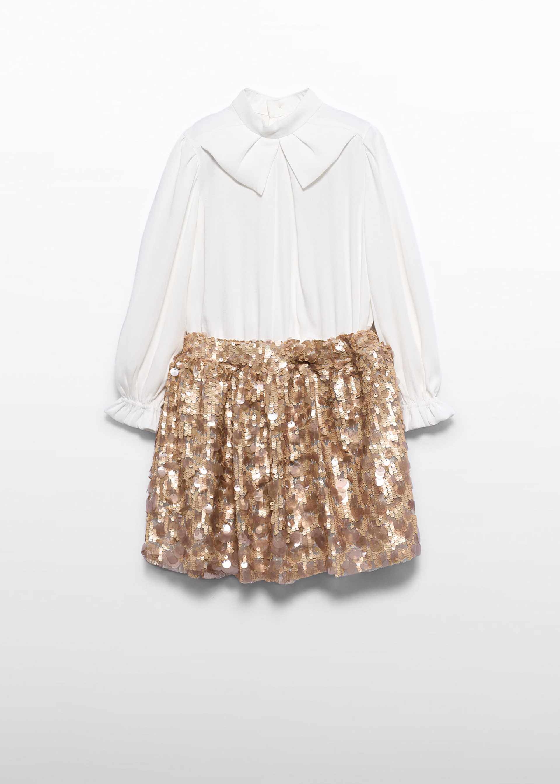 Rochie combinata cu paiete fetita